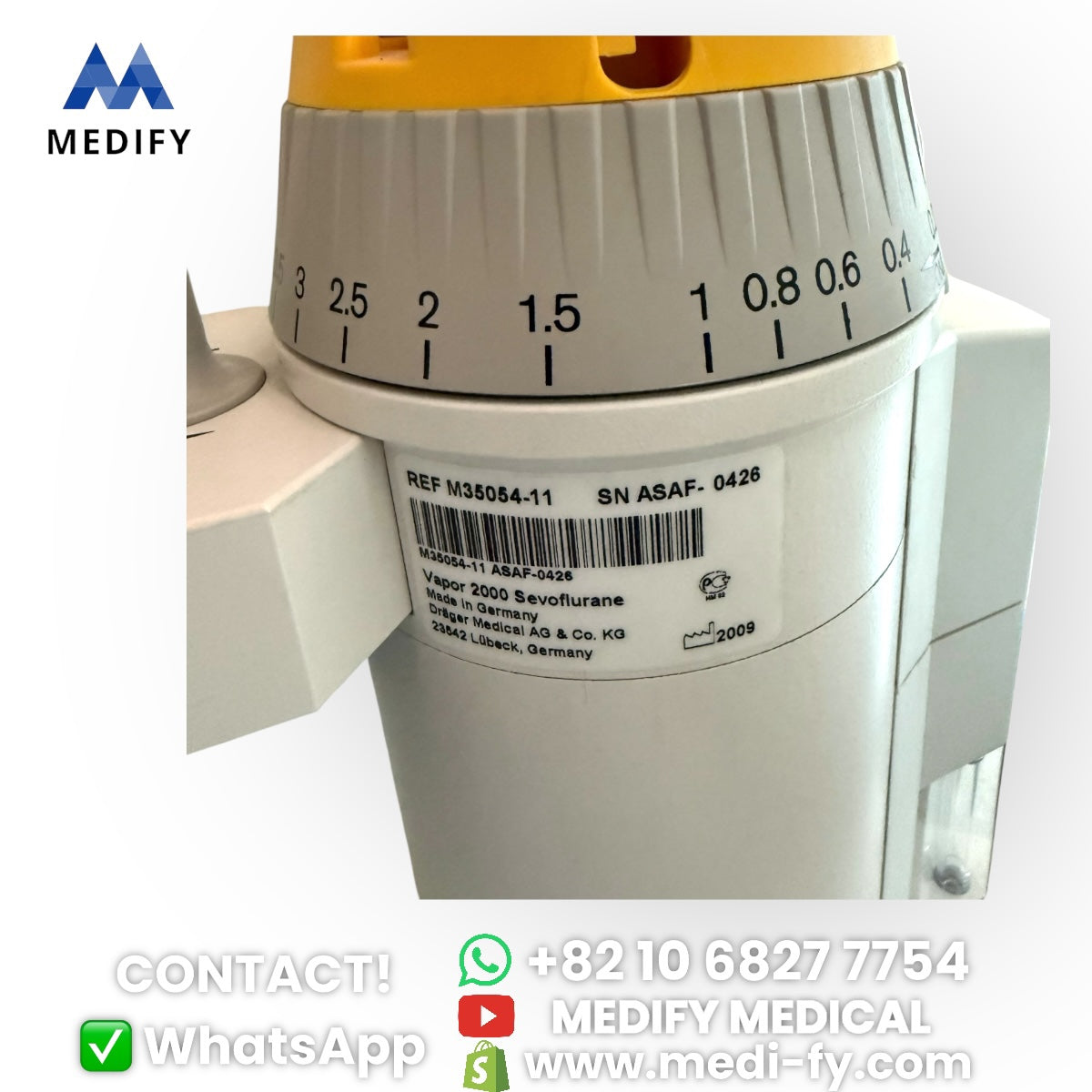 (900$) SEVOrane Sevoflurane Drager Vapor 2000