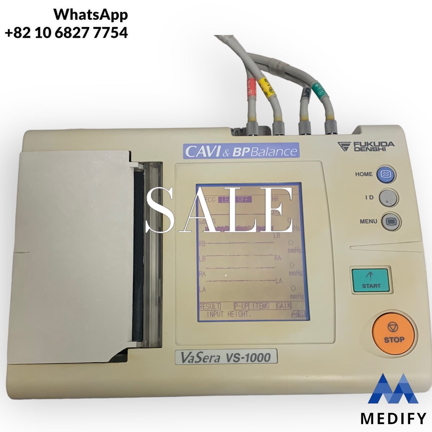 Fukuda Denshi Vasera VS-1000 CAVI & BP Balance ECG PCG CARDIO-ANKLE VASCUL