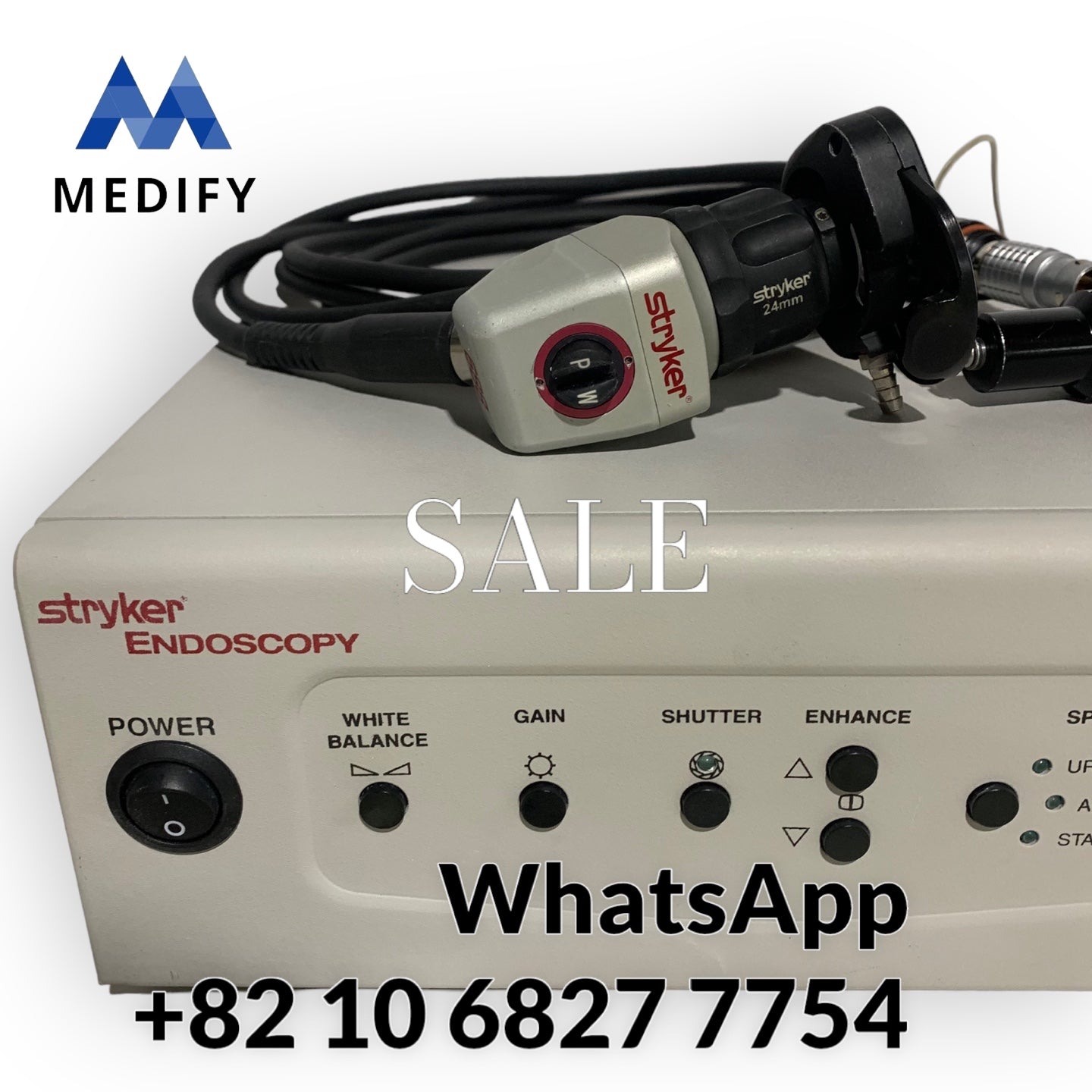 ($600) Stryker 688 Endoscopy Console & Camera Head 24mm Coupler Worldwide