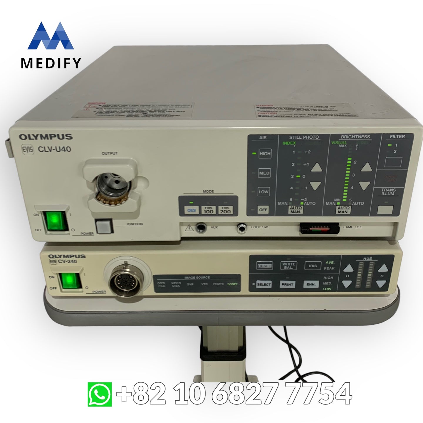 Olympus Endoscopy CV-240 Video Processor & CLV-U40 Light Source