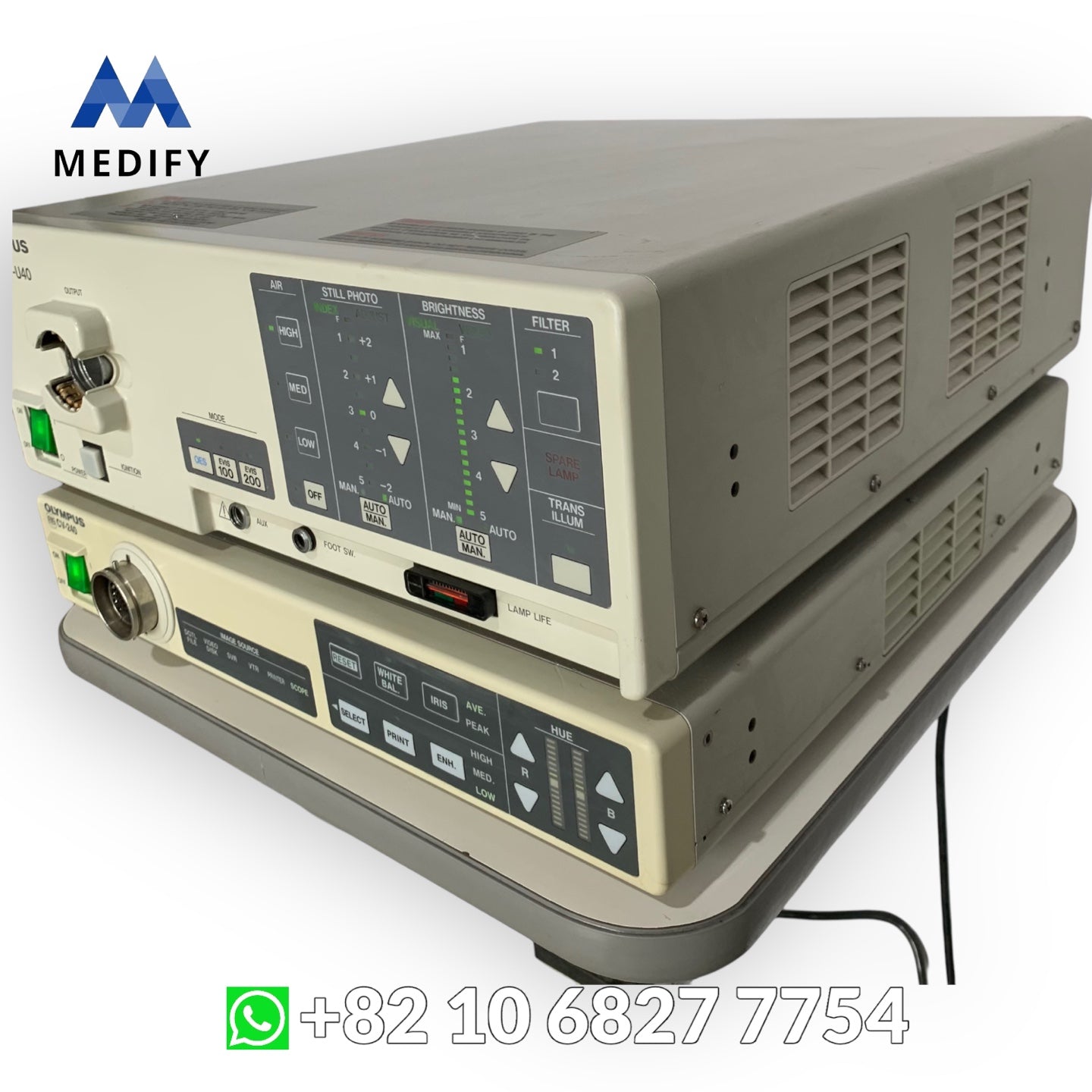 Olympus Endoscopy CV-240 Video Processor & CLV-U40 Light Source