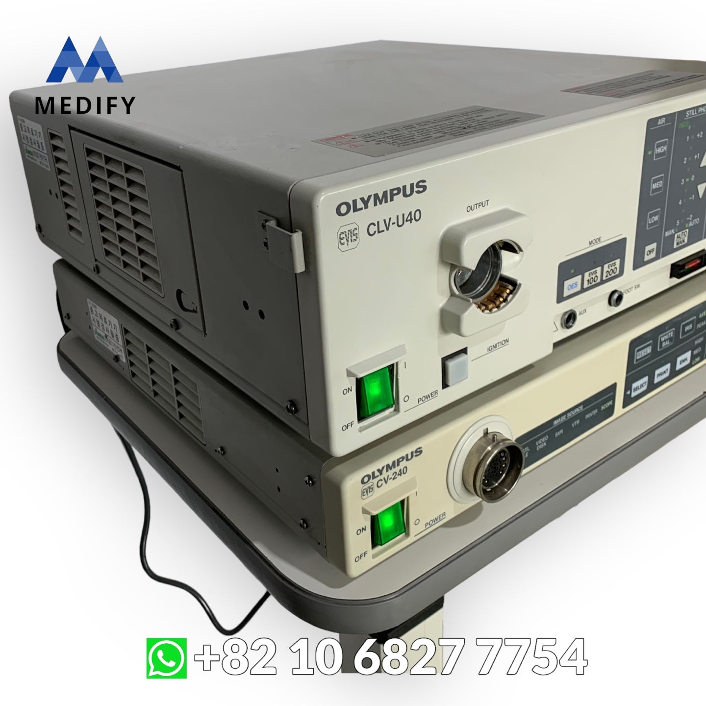 Olympus Endoscopy CV-240 Video Processor & CLV-U40 Light Source