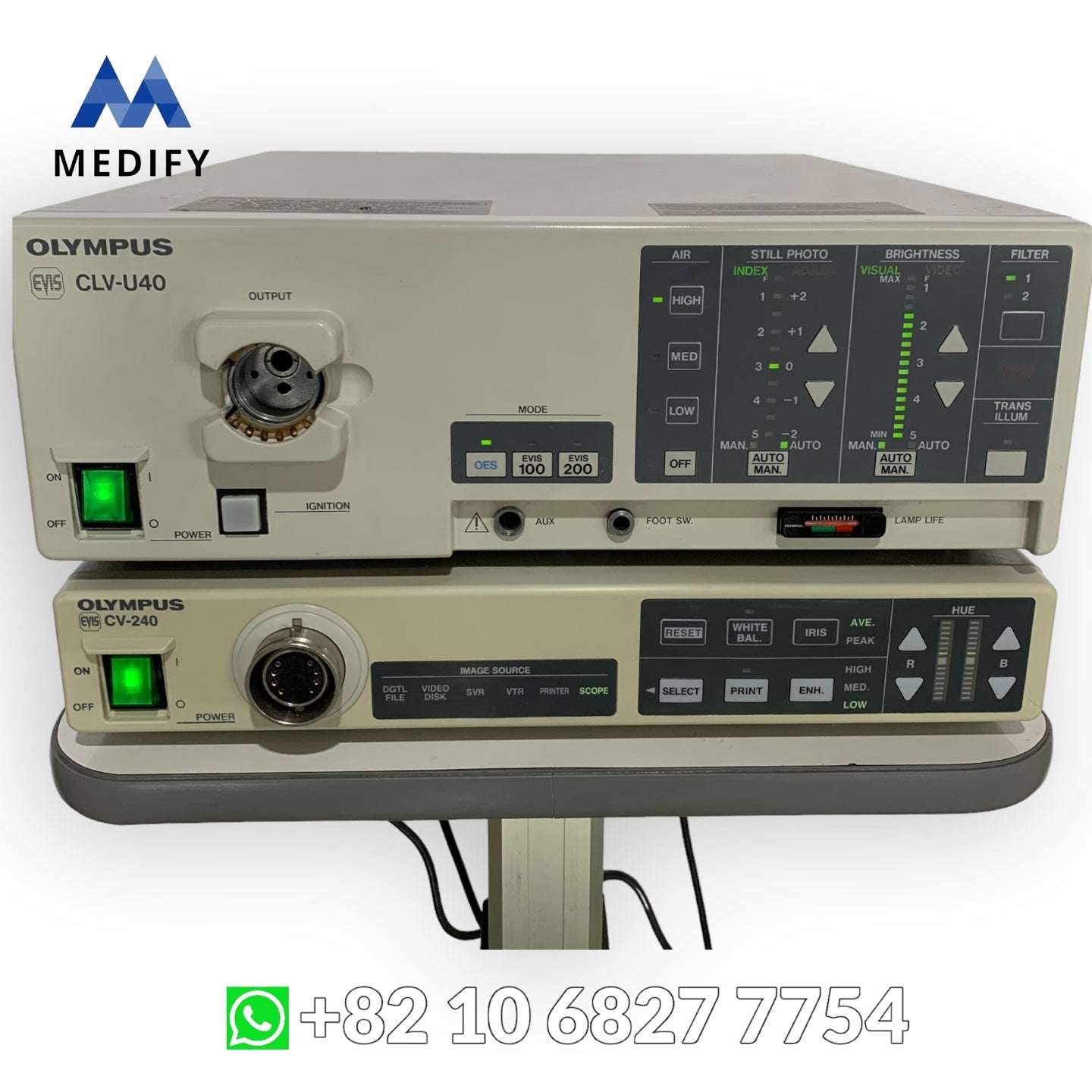 Olympus Endoscopy CV-240 Video Processor & CLV-U40 Light Source