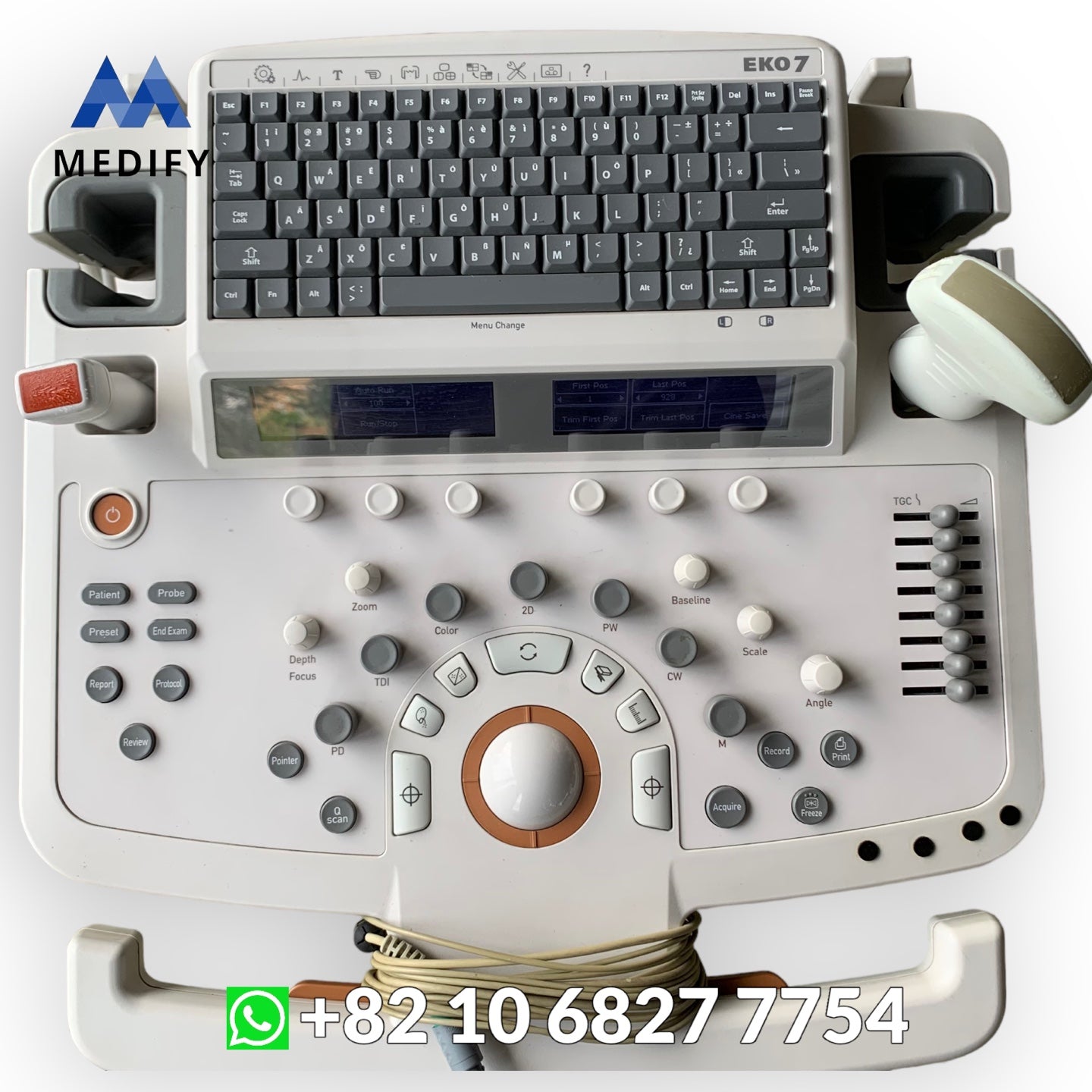 Samsung Medison EKO7 Ultrasound System & Cardiac Sector, Convex Probe - Worldwide