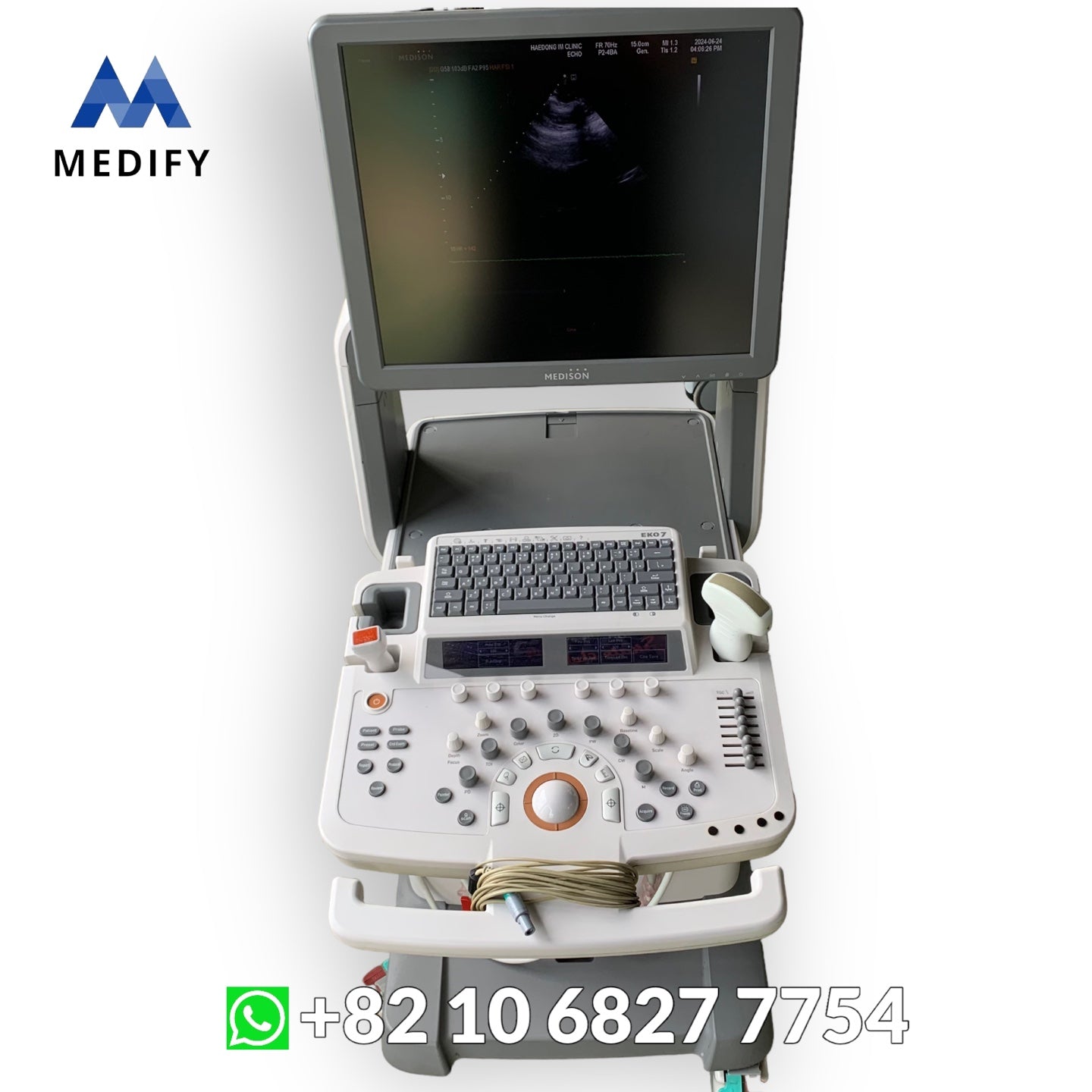 Samsung Medison EKO7 Ultrasound System & Cardiac Sector, Convex Probe - Worldwide