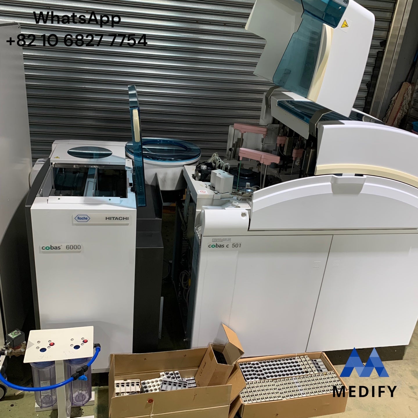 (Soldout) Roche Hitachi Cobas 6000 Analyzer + C501 & ELIX 70C Water Purification System - Worldwide