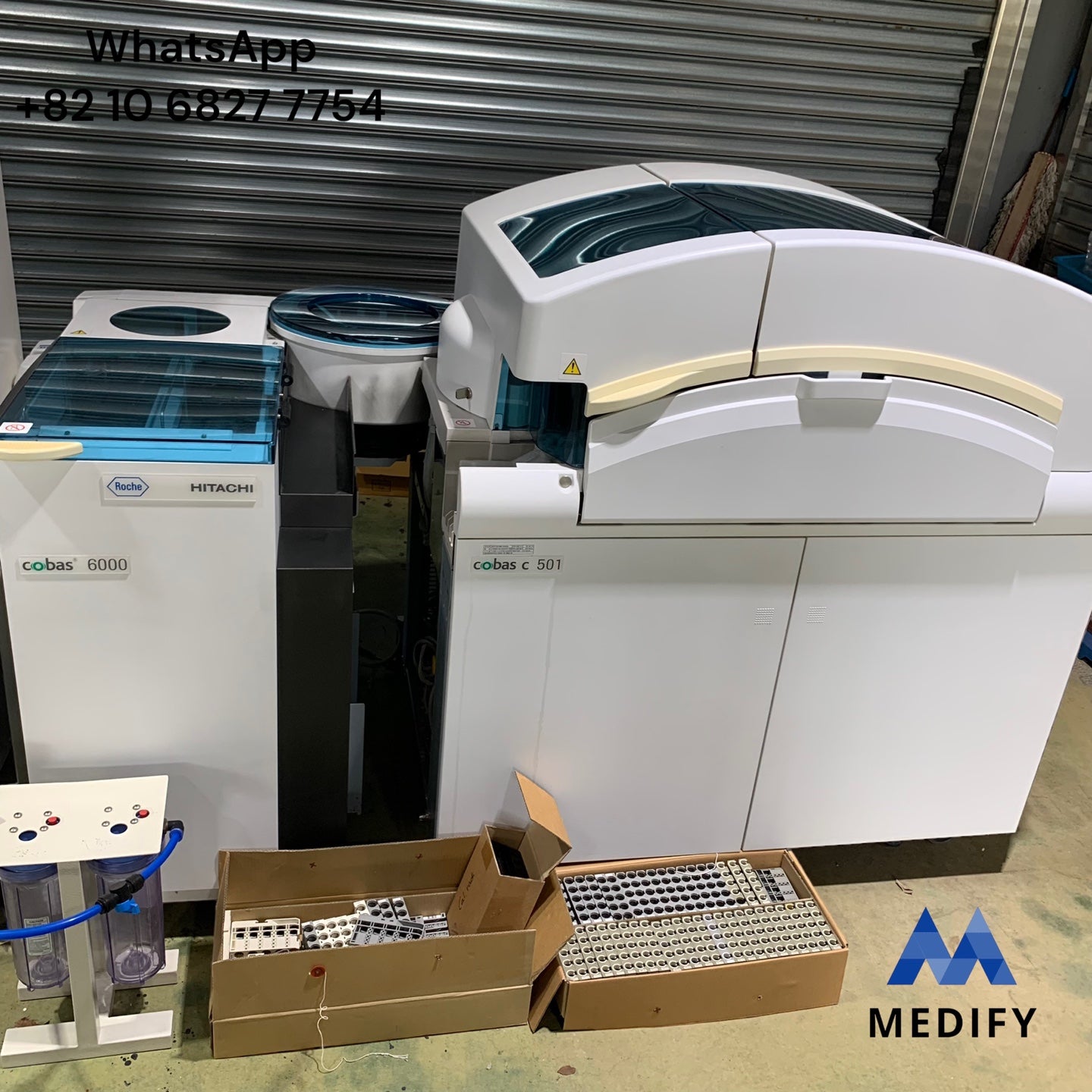 (Soldout) Roche Hitachi Cobas 6000 Analyzer + C501 & ELIX 70C Water Purification System - Worldwide