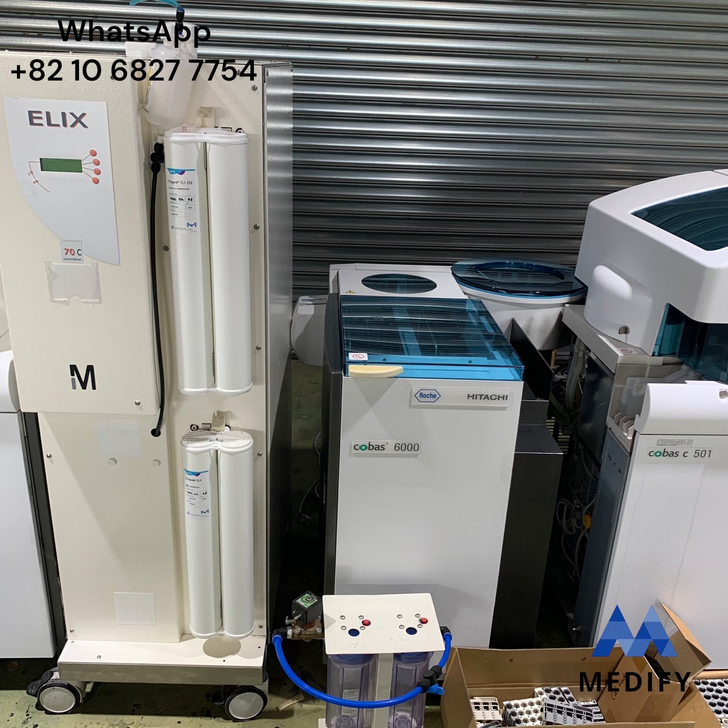 (Soldout) Roche Hitachi Cobas 6000 Analyzer + C501 & ELIX 70C Water Purification System - Worldwide