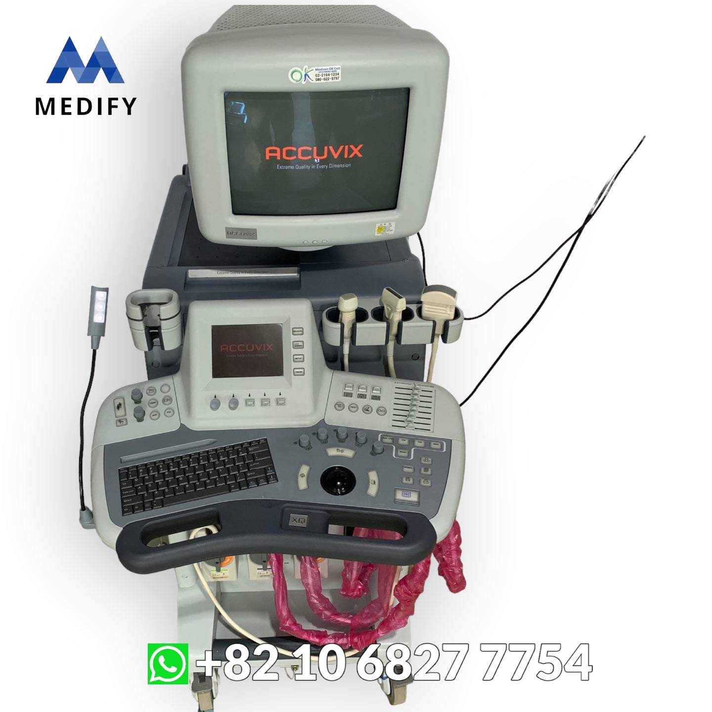 Medison Accuvix XQ Ultrasound System & Cardiac Linear Convex Probe - 3D/4D Software