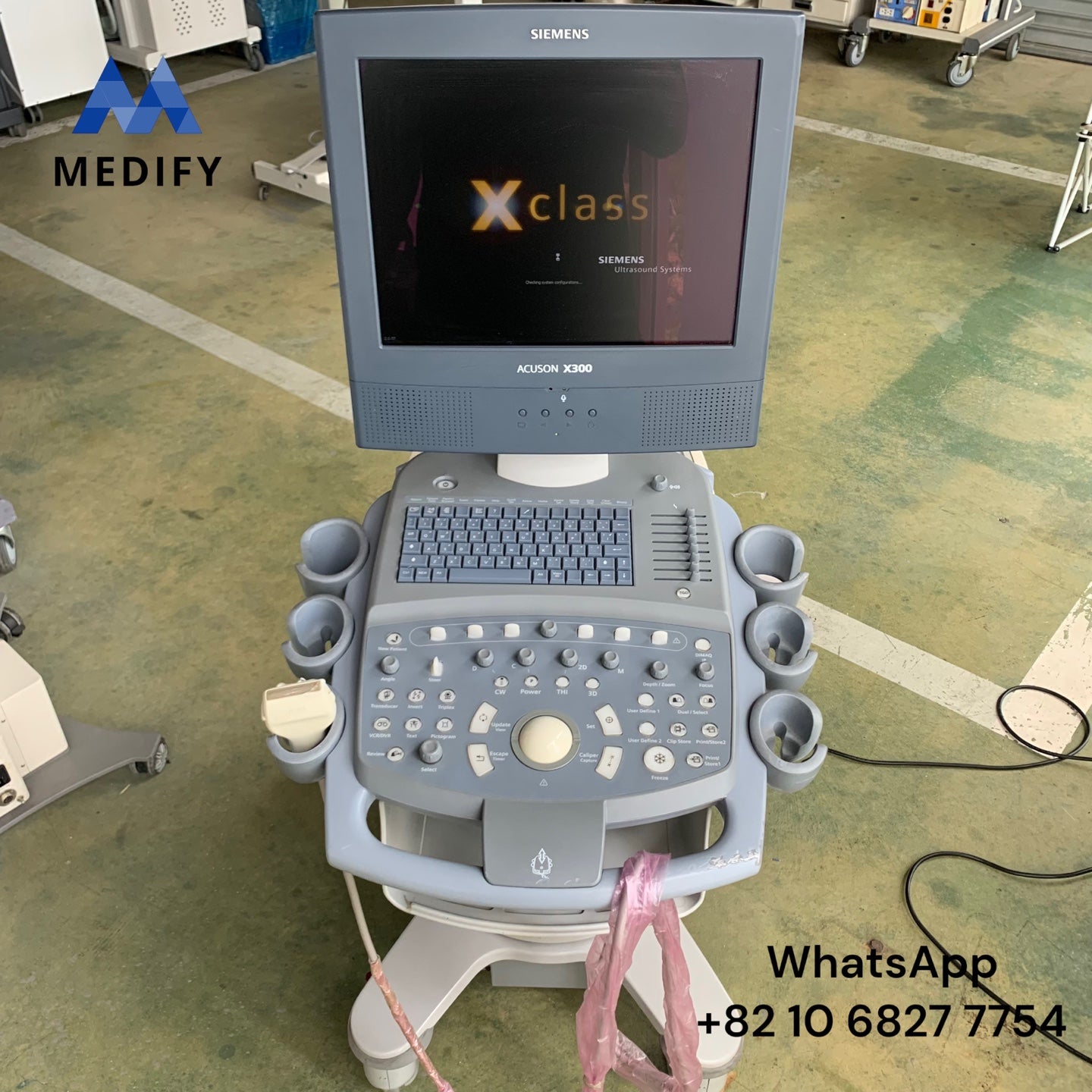 ($900) Siemens Acuson X300 Ultrasound System & Linear Probe - Worldwide
