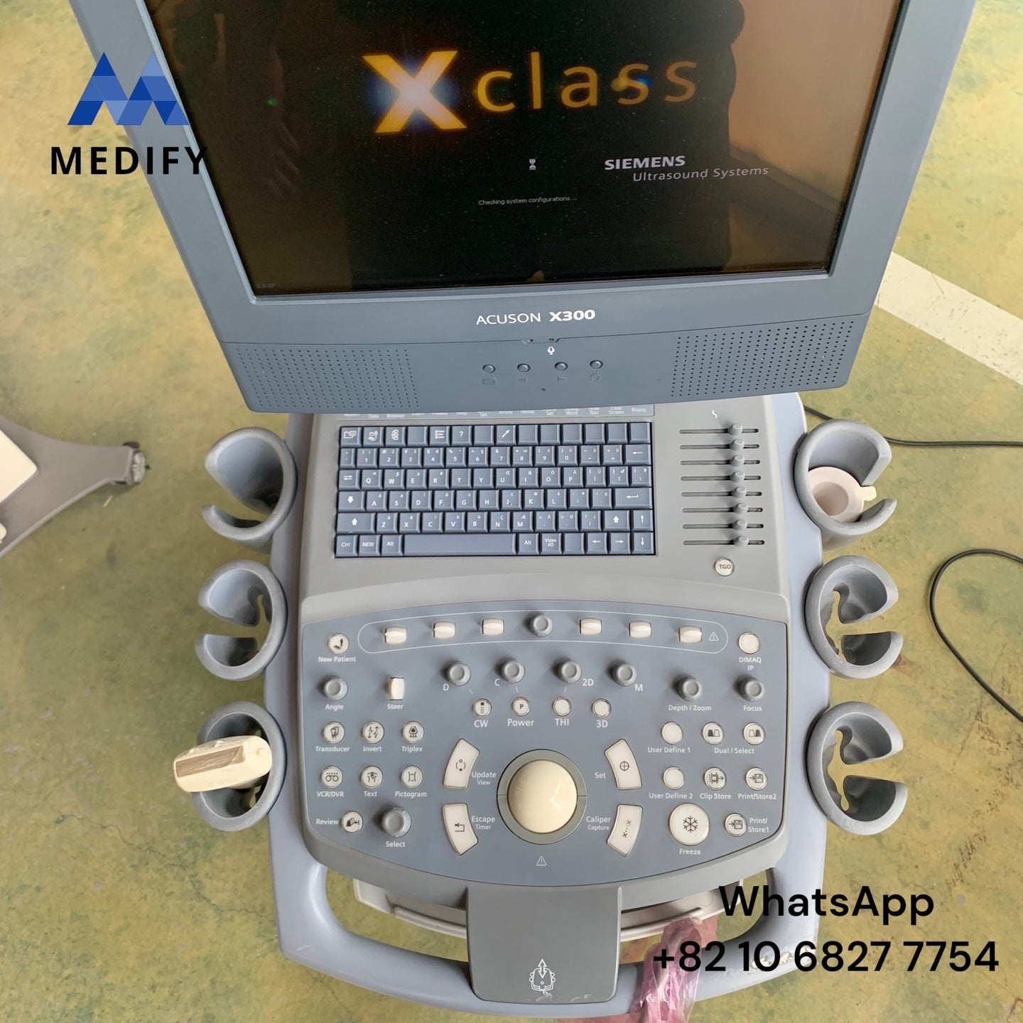 ($900) Siemens Acuson X300 Ultrasound System & Linear Probe - Worldwide