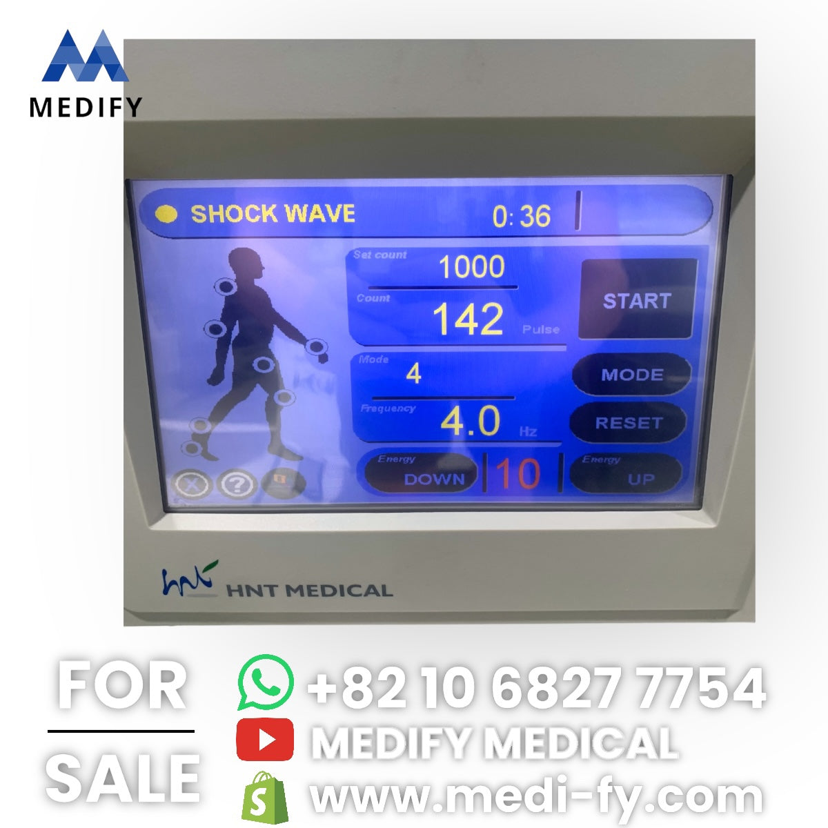 HNT Medical Regenwave Focus ESWT Shock Wave Therapy Machine