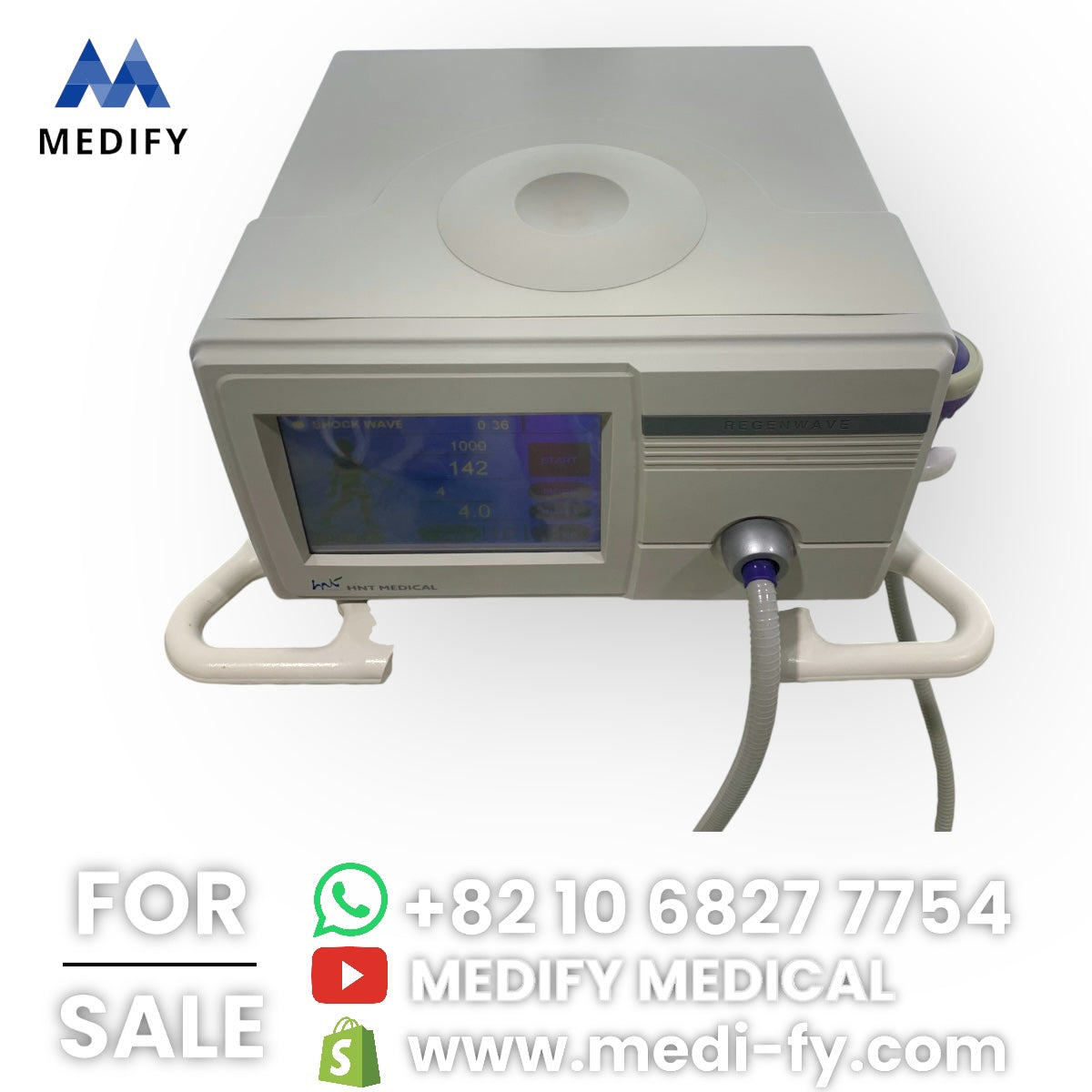 HNT Medical Regenwave Focus ESWT Shock Wave Therapy Machine