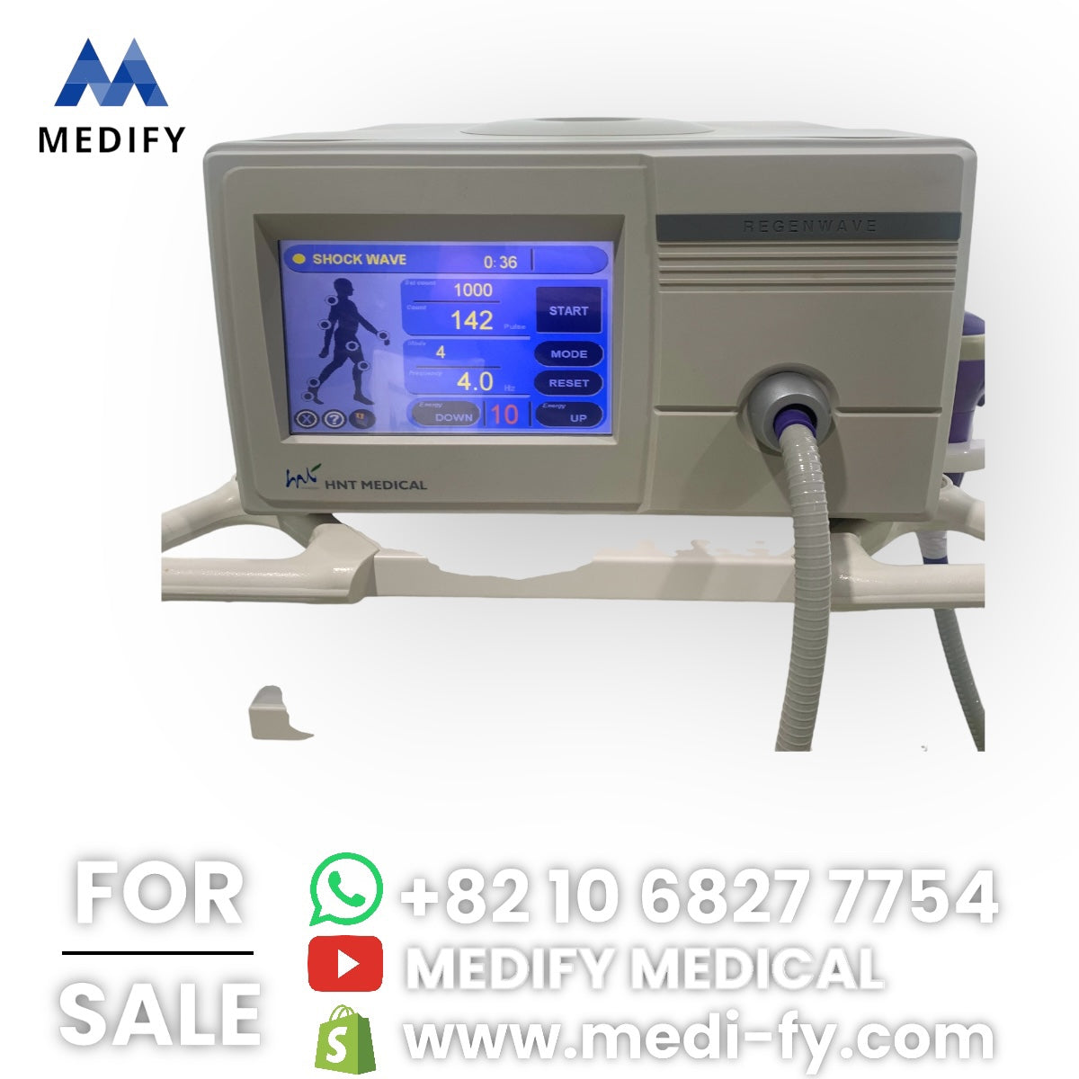 HNT Medical Regenwave Focus ESWT Shock Wave Therapy Machine