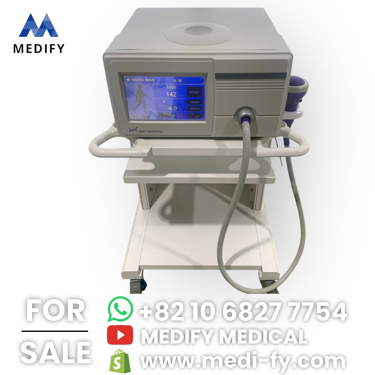 HNT Medical Regenwave Focus ESWT Shock Wave Therapy Machine