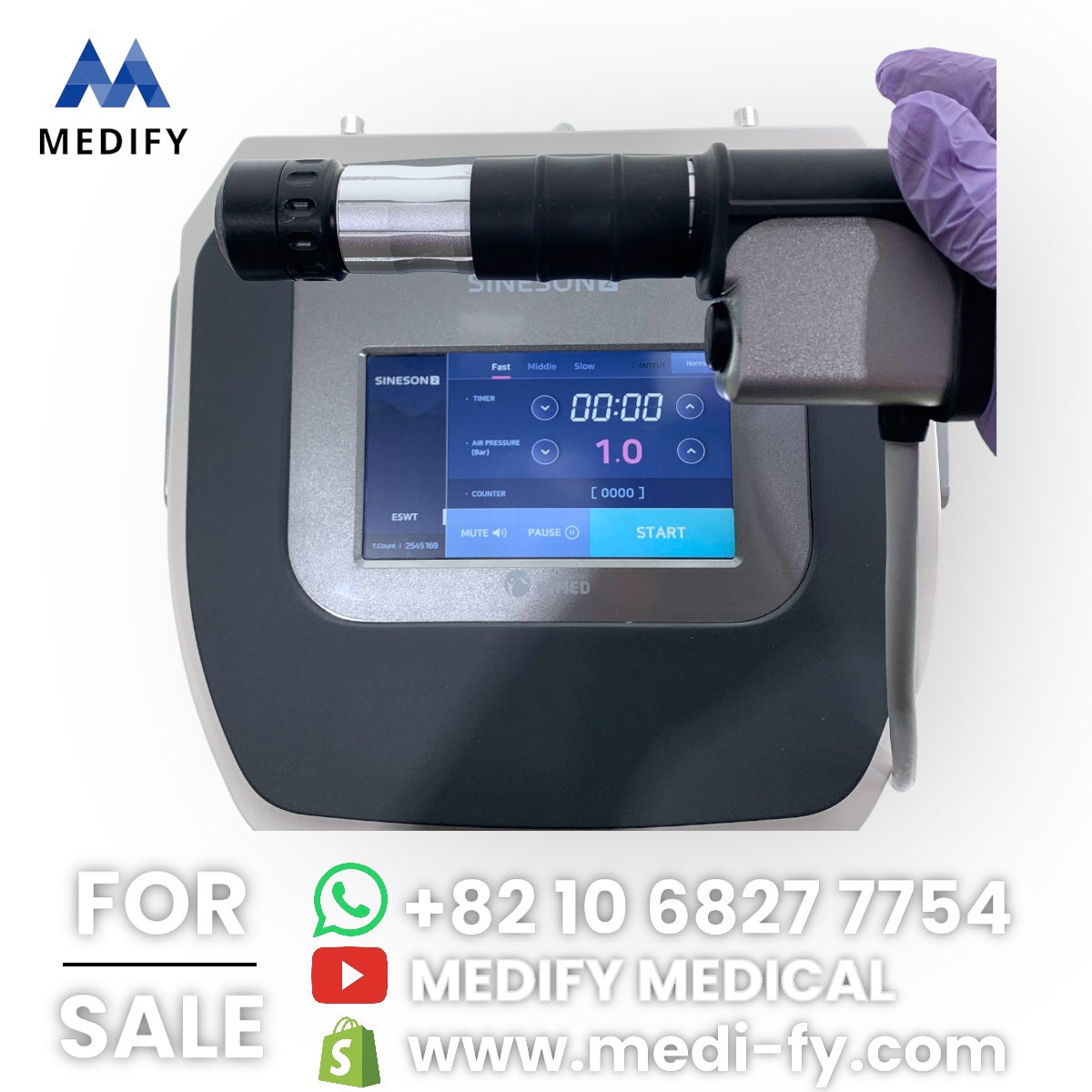 K1med Sineson2 ESWT Shock Wave Therapy Machine (Made in korea)