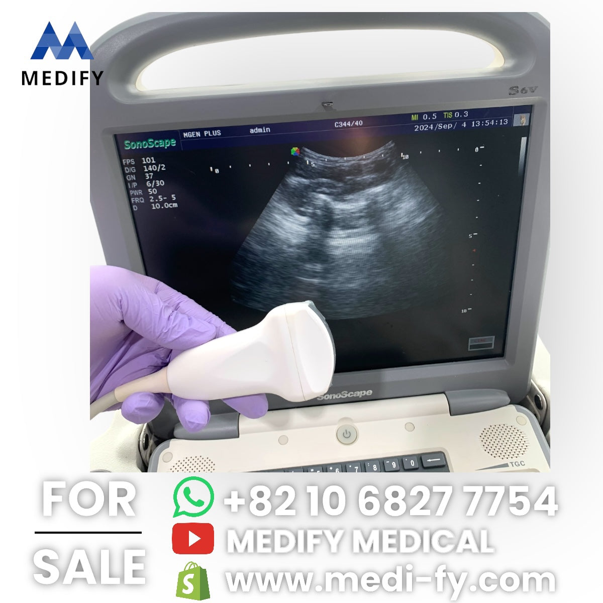 Used SonoScape S6V Portable VET Ultrasound