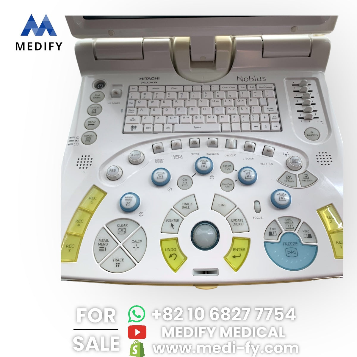 Hitachi Aloka Noblus Portable Ultrasound & EG-3670URK Ultrasound Gastroscope