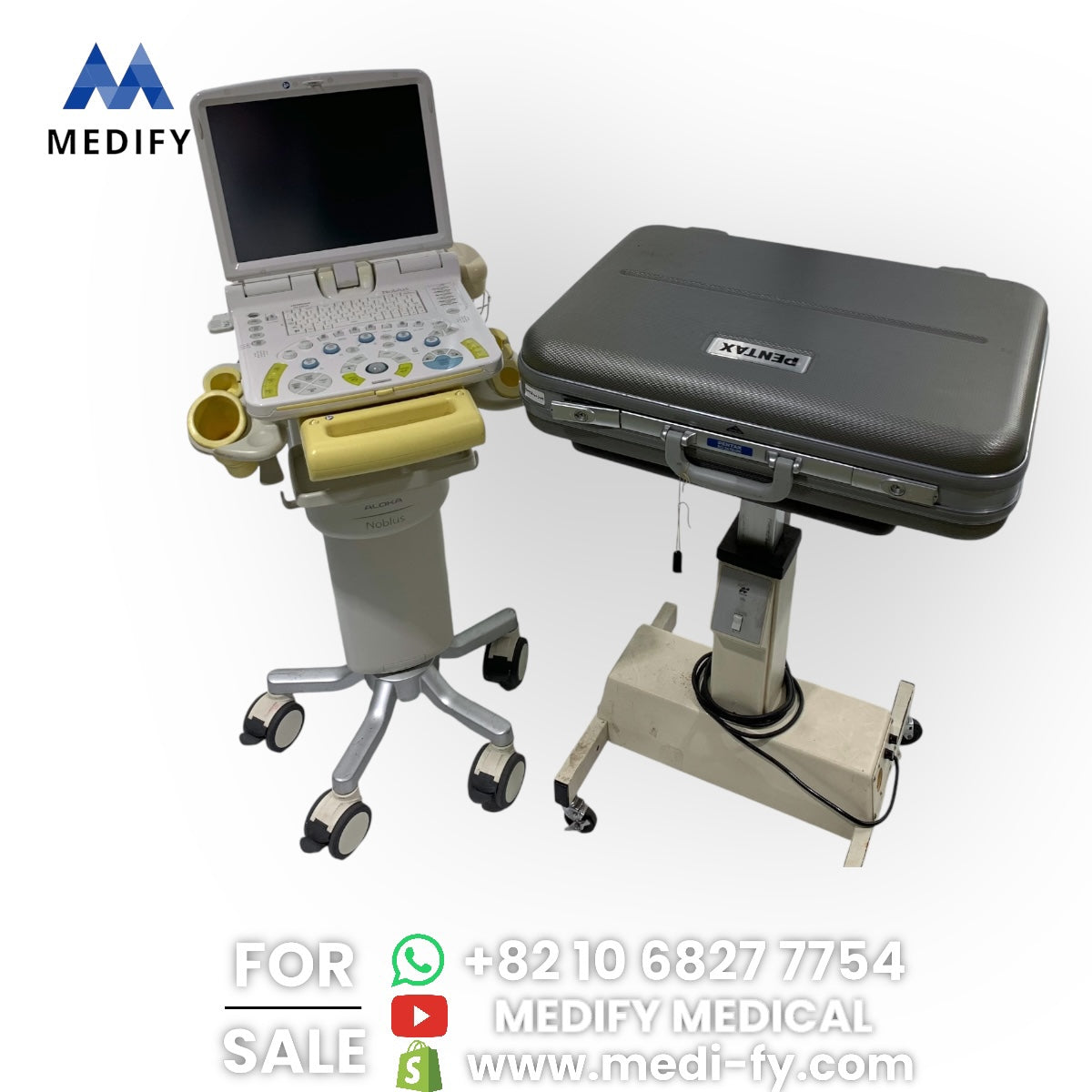 Hitachi Aloka Noblus Portable Ultrasound & EG-3670URK Ultrasound Gastroscope