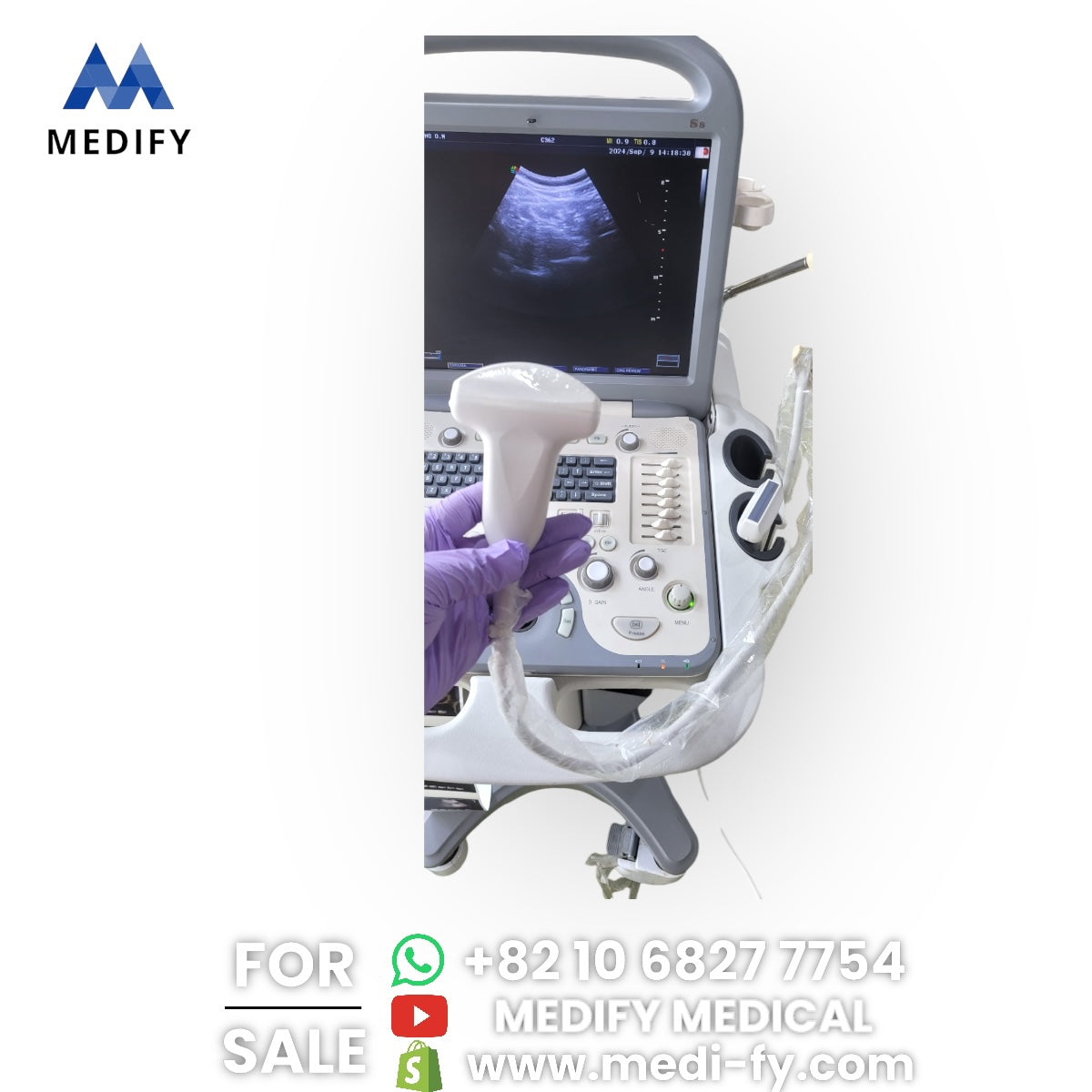 Used SonoScape S8 Portable Ultrasound & 2Probes