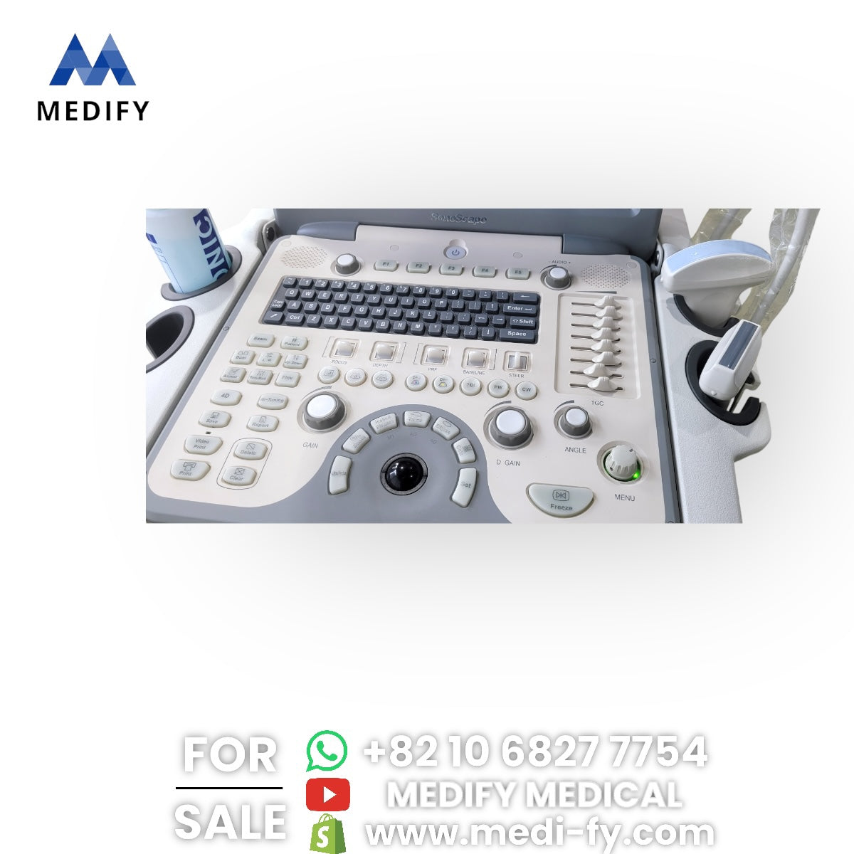 Used SonoScape S8 Portable Ultrasound & 2Probes