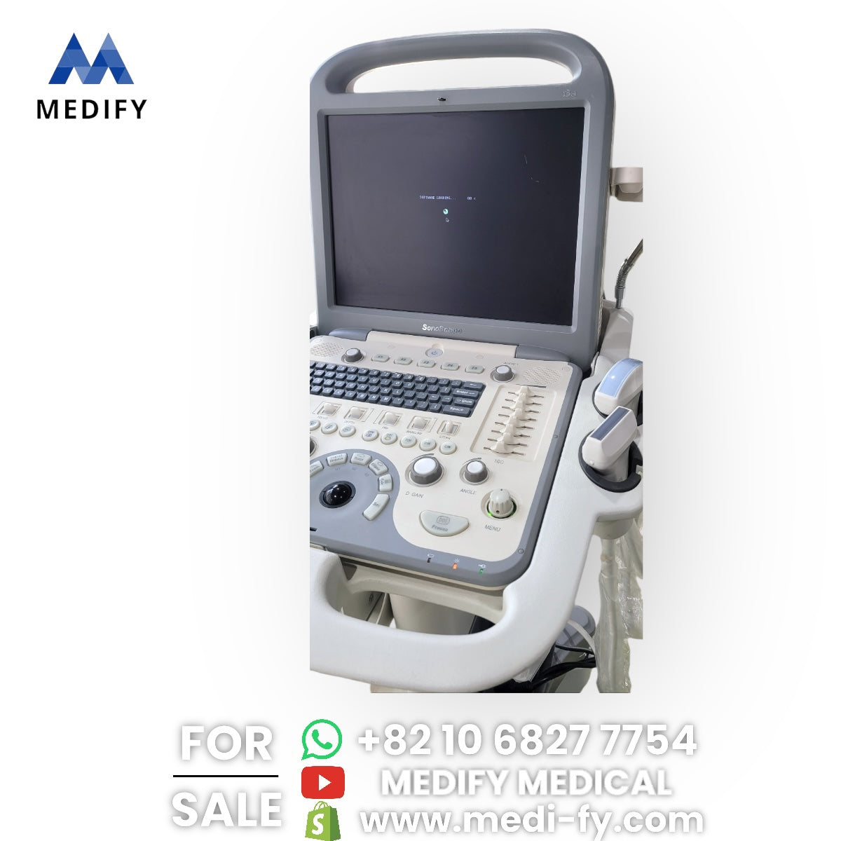 Used SonoScape S8 Portable Ultrasound & 2Probes