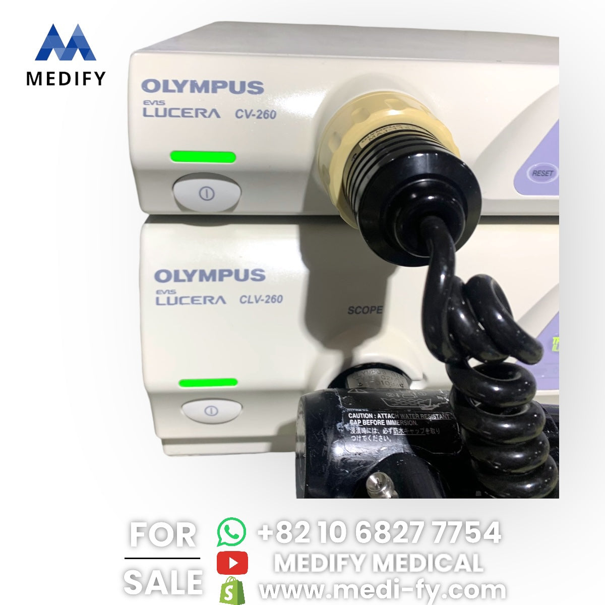 Olympus Endoscopy CV-260 System & GIF-Q260J Gastroscope & Pigtail