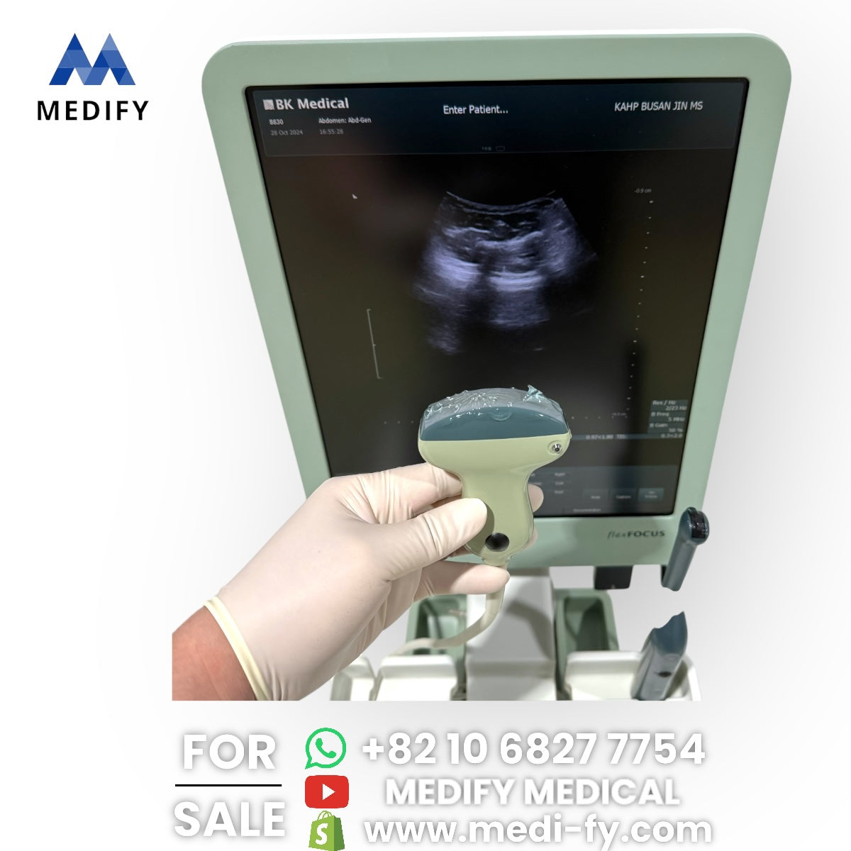 ($1,900) BK Medical FlexFocus Type 1202 Ultrasound & Vaginal Probe