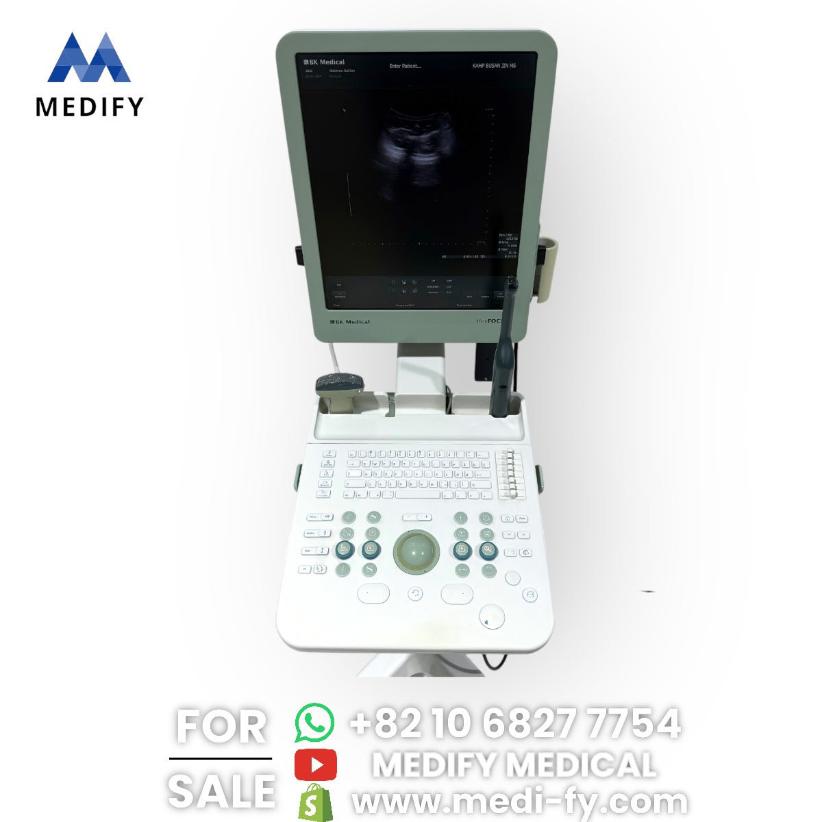 ($1,900) BK Medical FlexFocus Type 1202 Ultrasound & Vaginal Probe