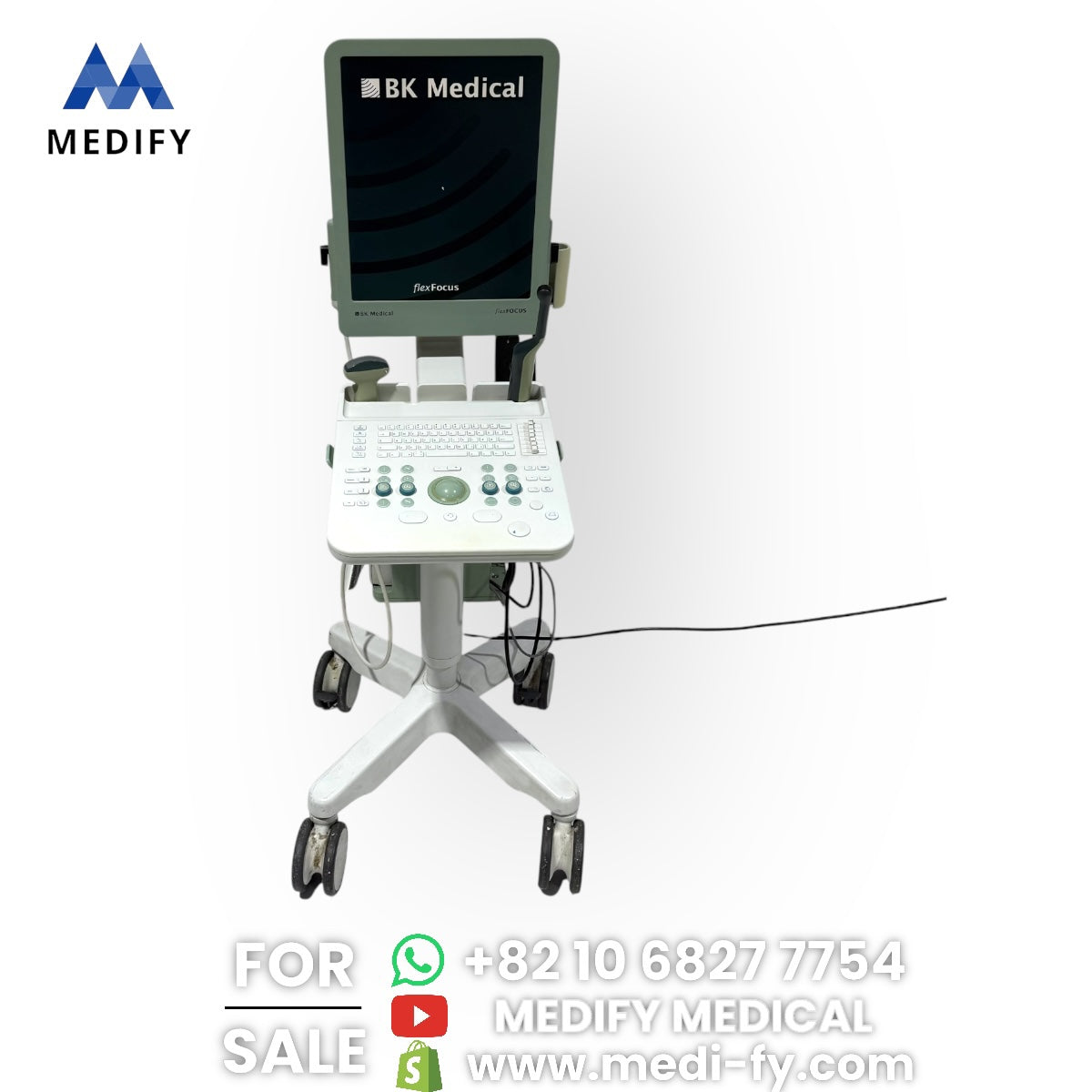 ($1,900) BK Medical FlexFocus Type 1202 Ultrasound & Vaginal Probe
