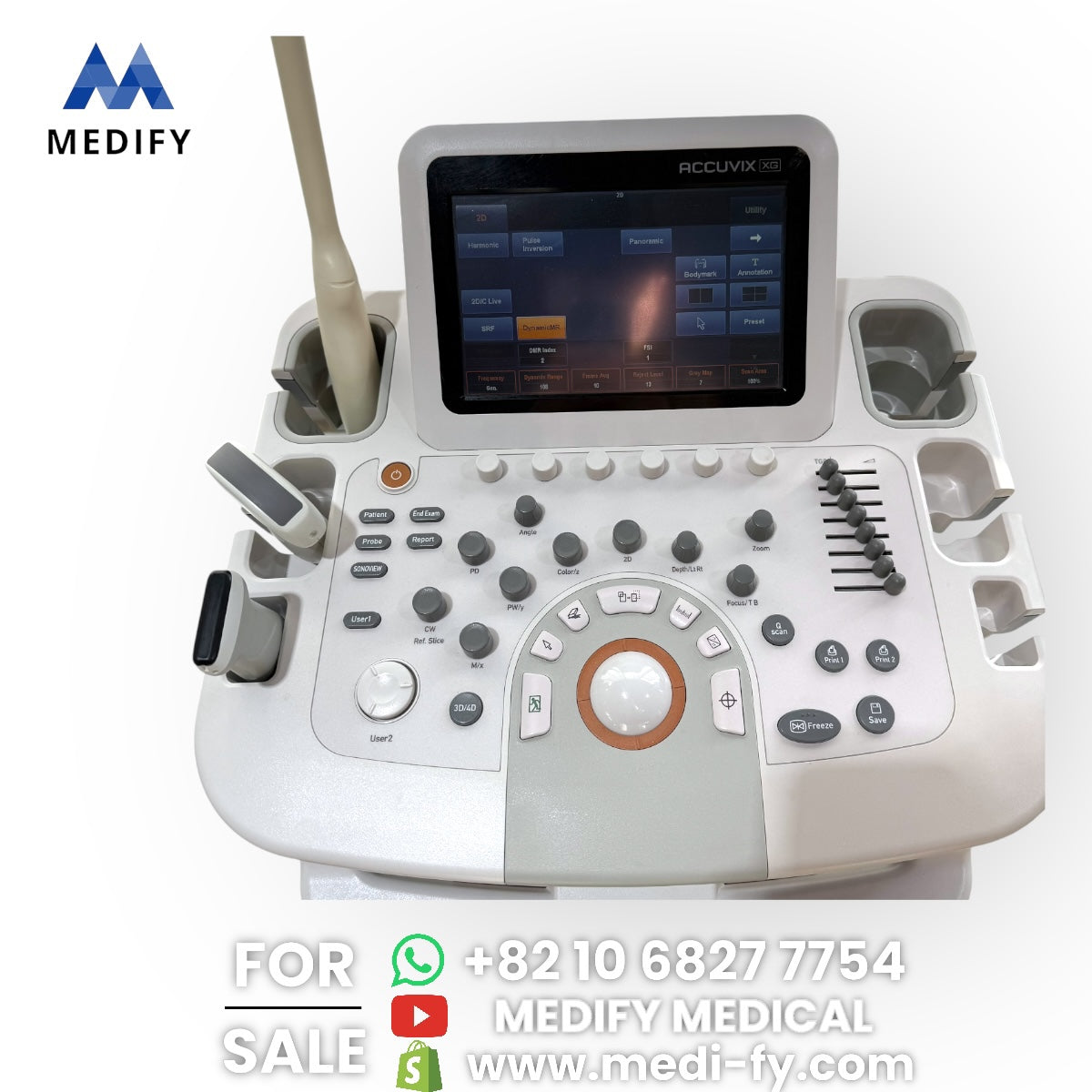 Samsung Medison Accuvix XG Ultrasound & Convex, Vaginal, Linear Probes