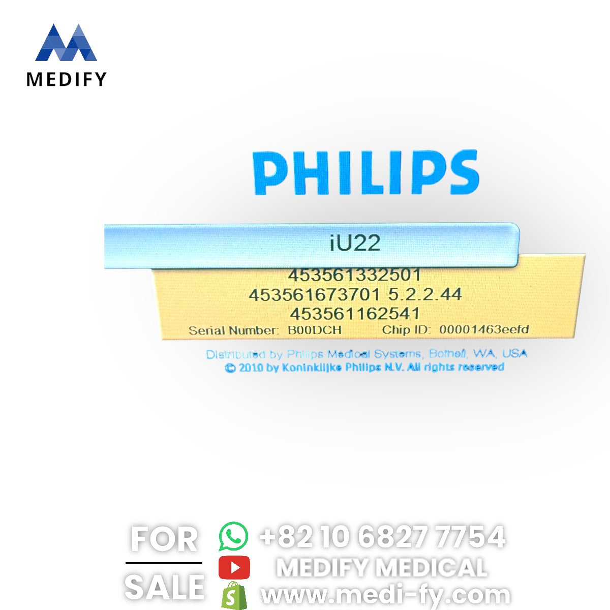 Philips IU22 Ultrasound System & 3Probes 3D Software