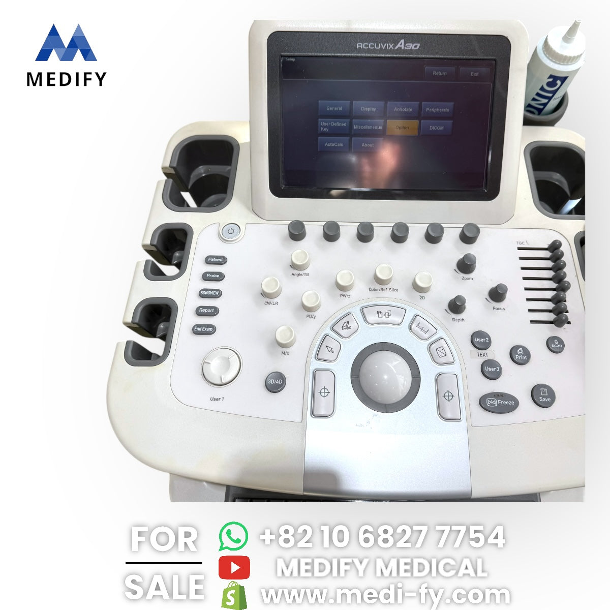 Samsung Medison A30 Ultrasound System & 3Probes 3D/4D Software