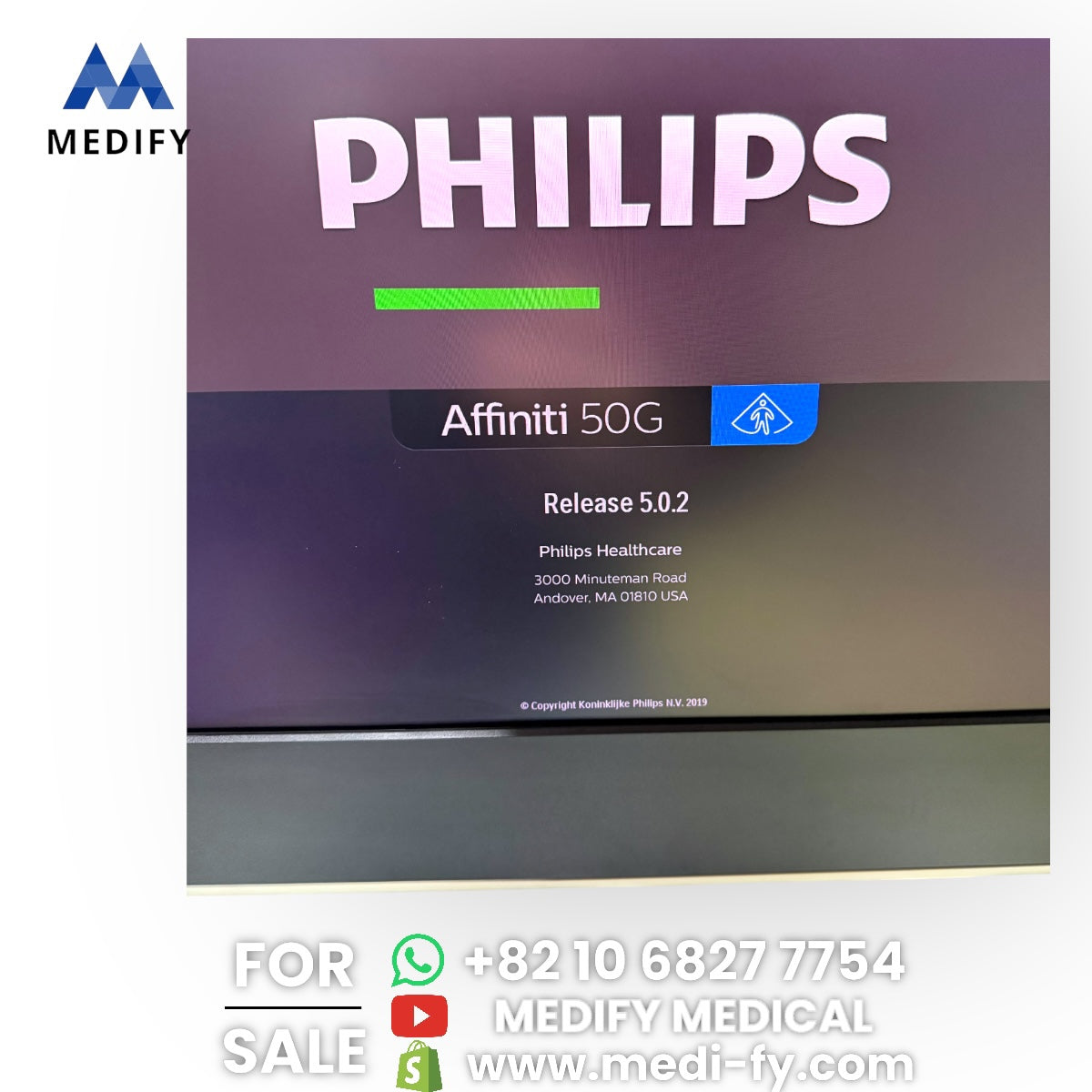 Philips Affiniti 50G Ultrasound System & 3Probes
