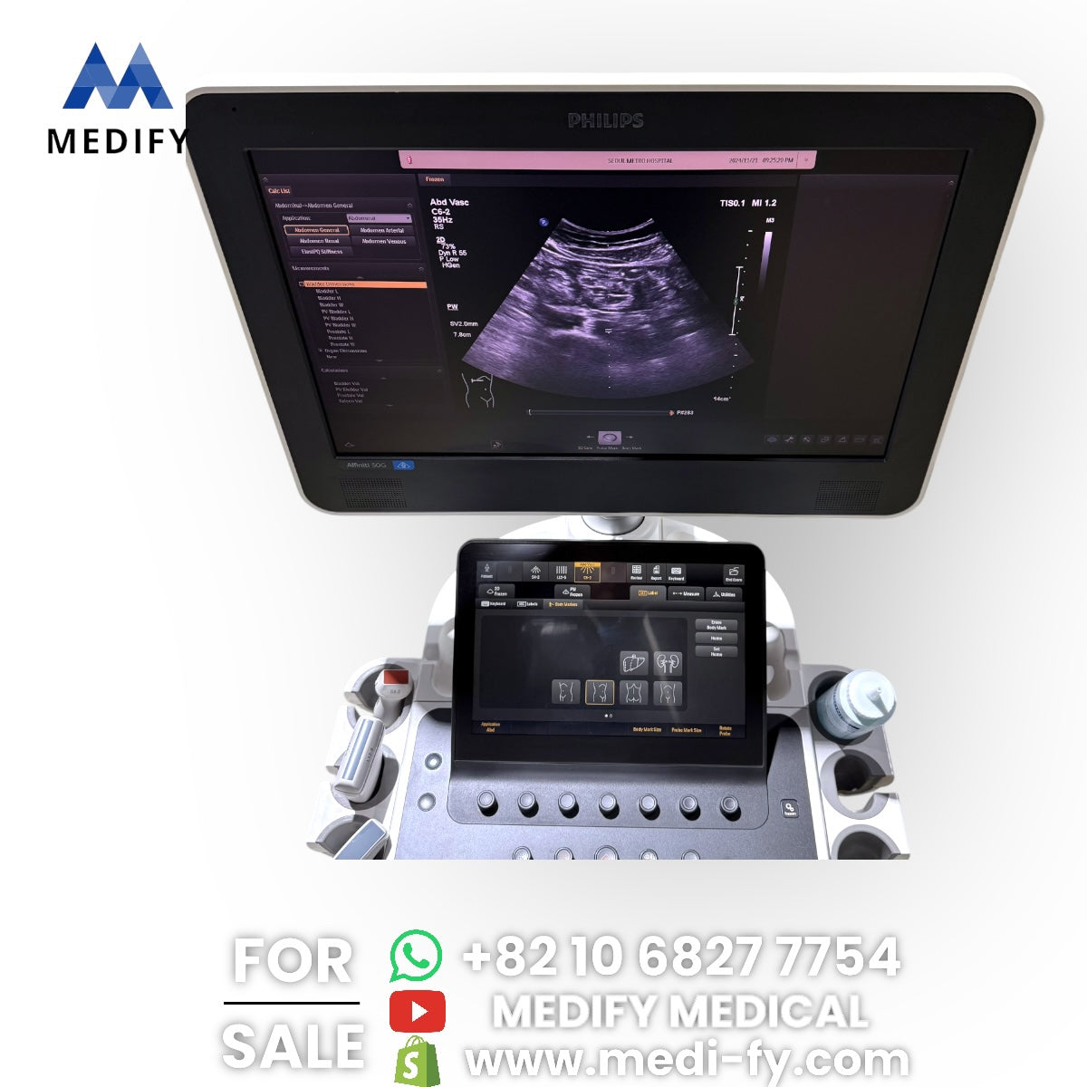 Philips Affiniti 50G Ultrasound System & 3Probes