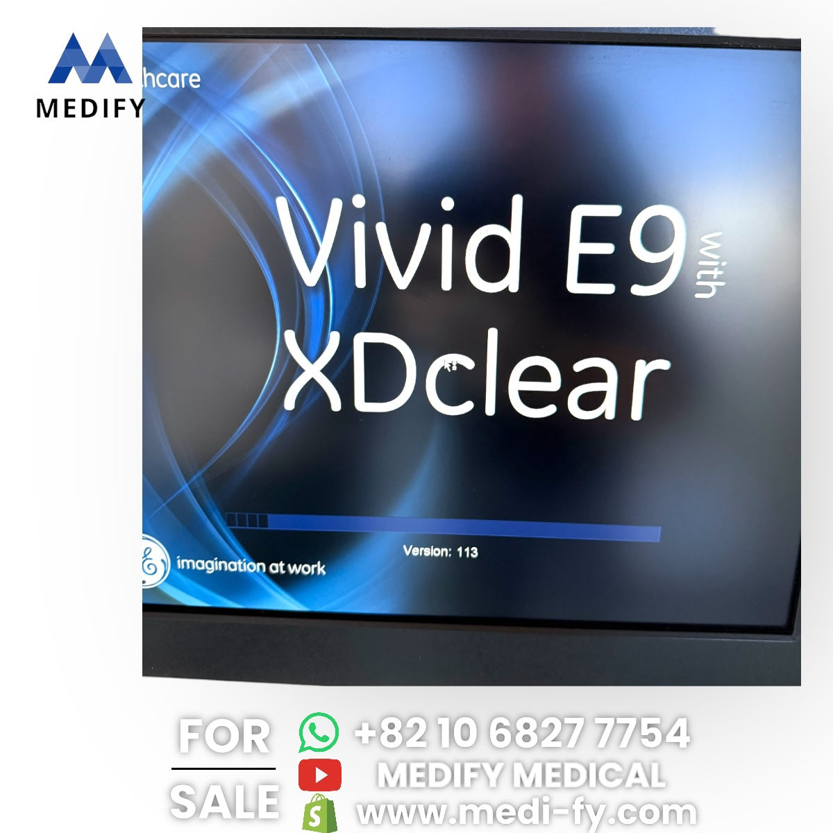 GE Vivid E9 XDclear Ultrasound System 4D Software & 3Probes 4V