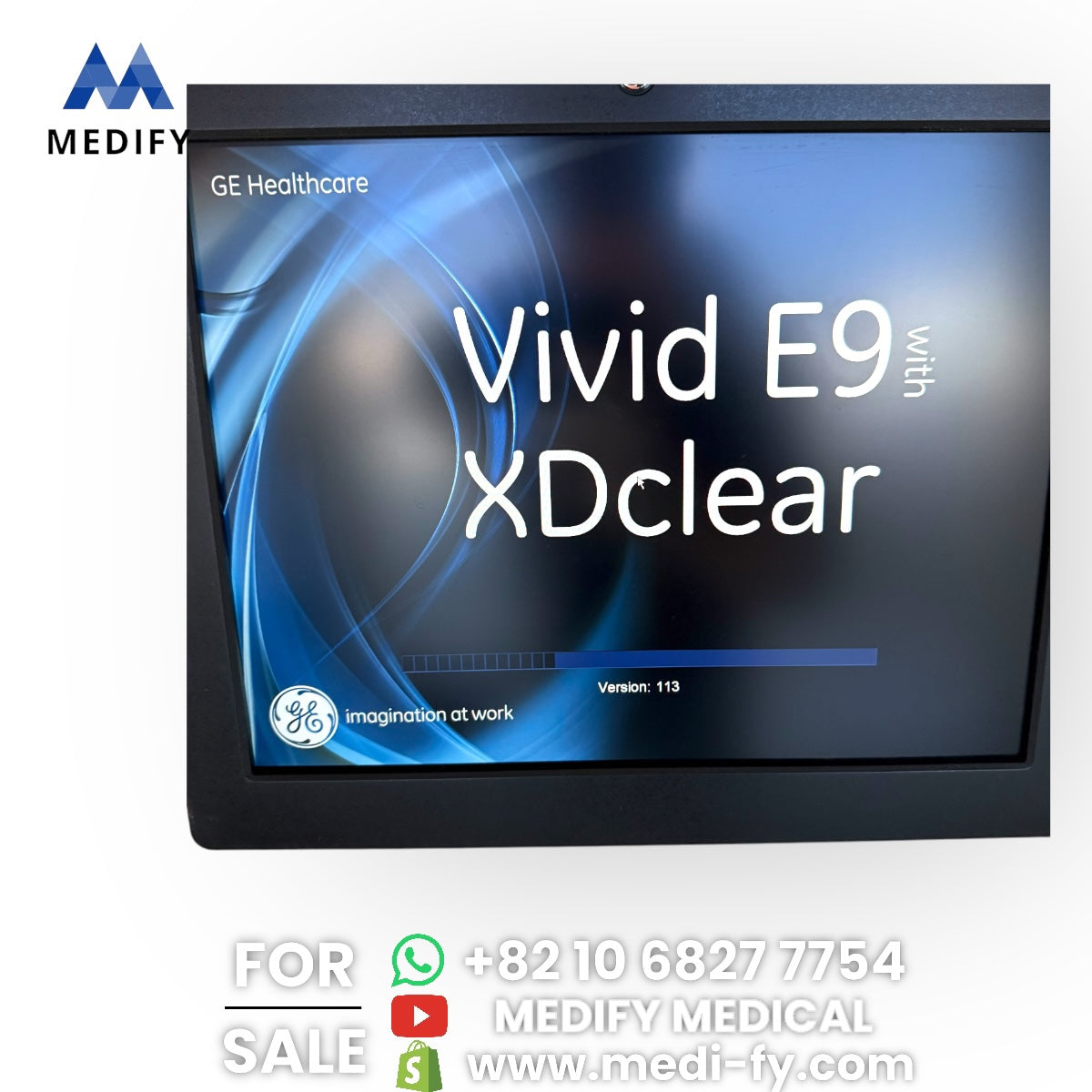 GE Vivid E9 XDclear Ultrasound System 4D Software & 3Probes 4V