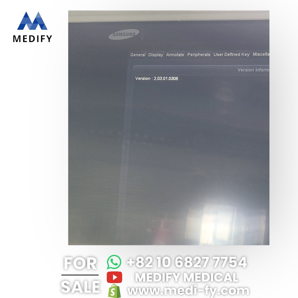 Samsung Medison A30 Ultrasound System & 3Probes 3D/4D Software