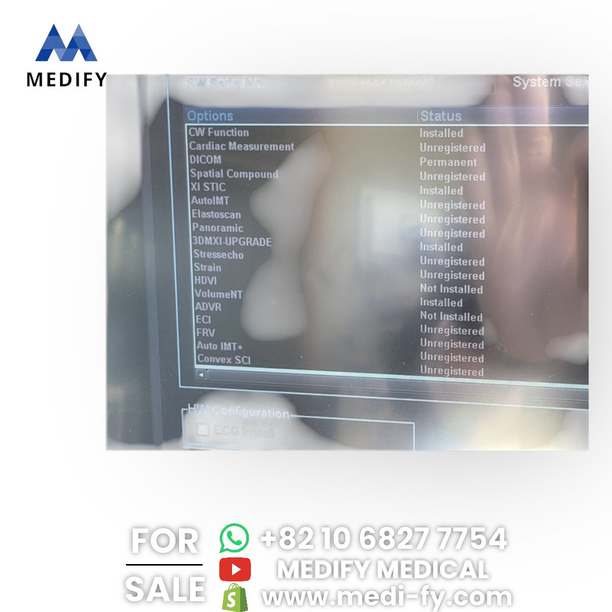Samsung Medison A30 Ultrasound System & 3Probes 3D/4D Software