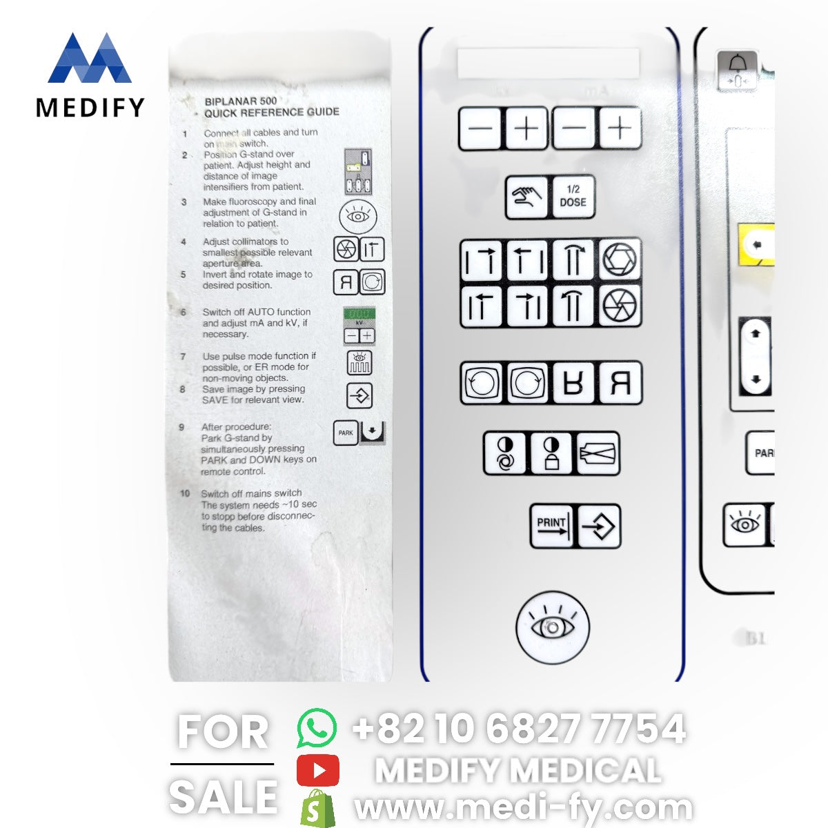 ($4,500) Swemec Biplanar 500 9inch Dual C-Arm