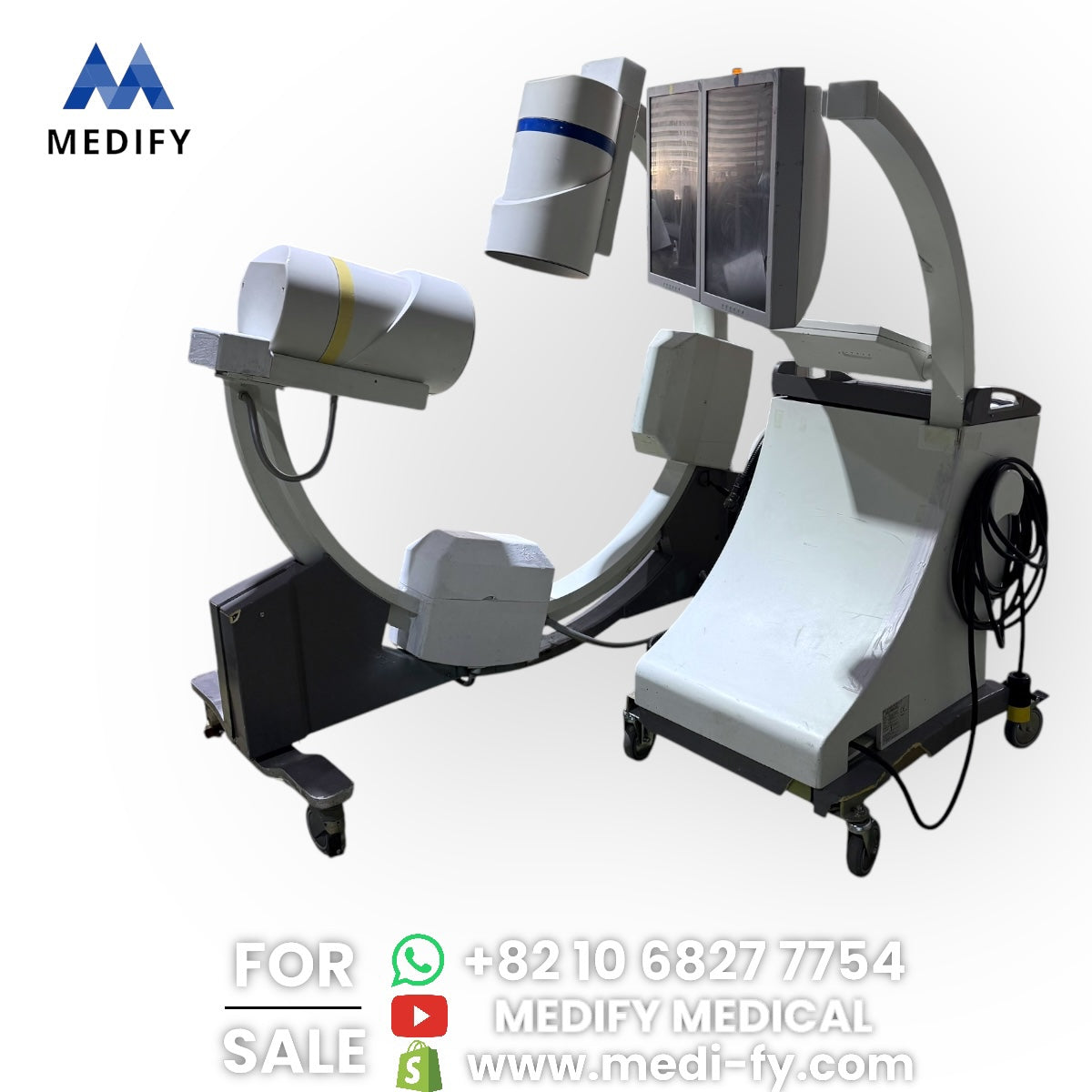 ($4,500) Swemec Biplanar 500 9inch Dual C-Arm
