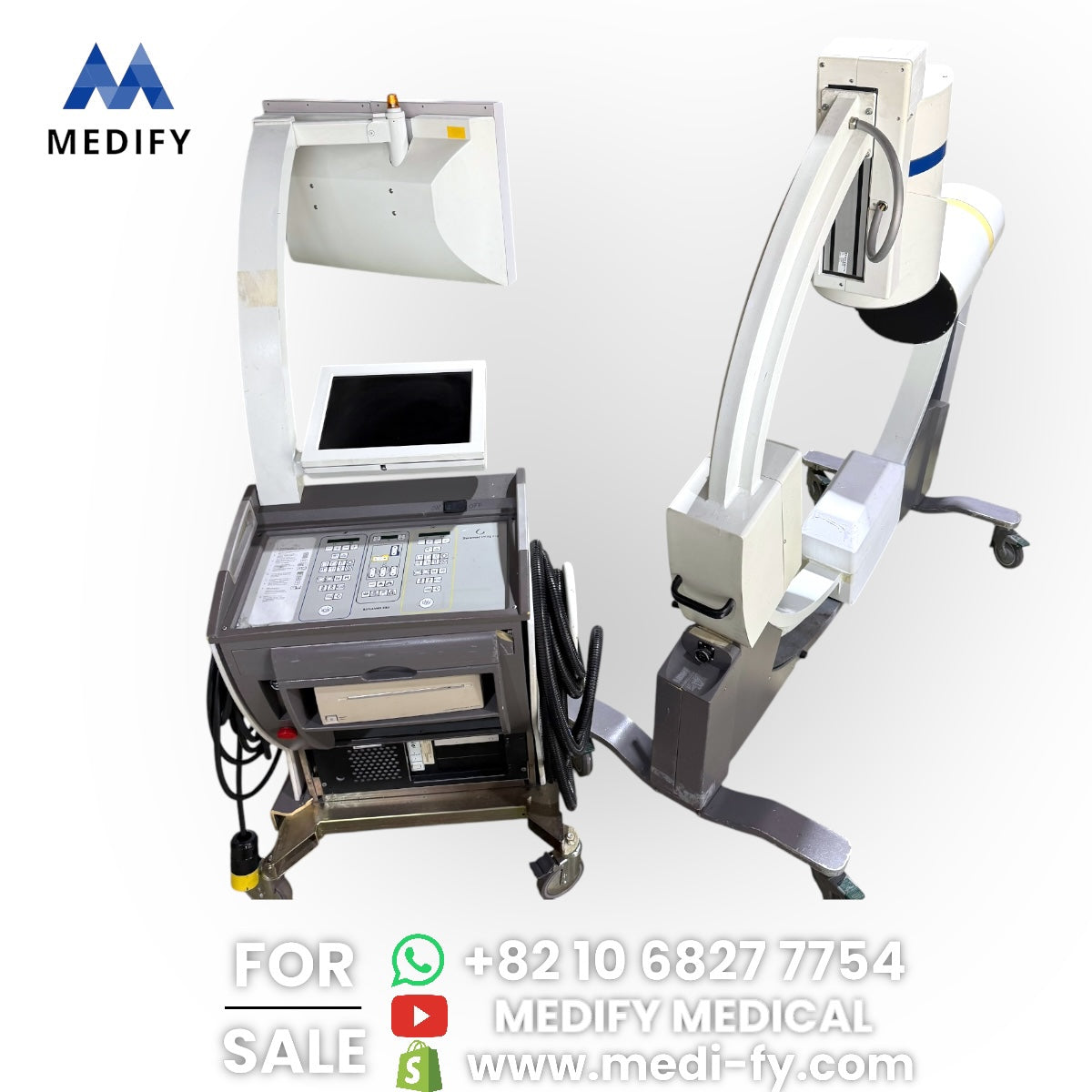 ($4,500) Swemec Biplanar 500 9inch Dual C-Arm