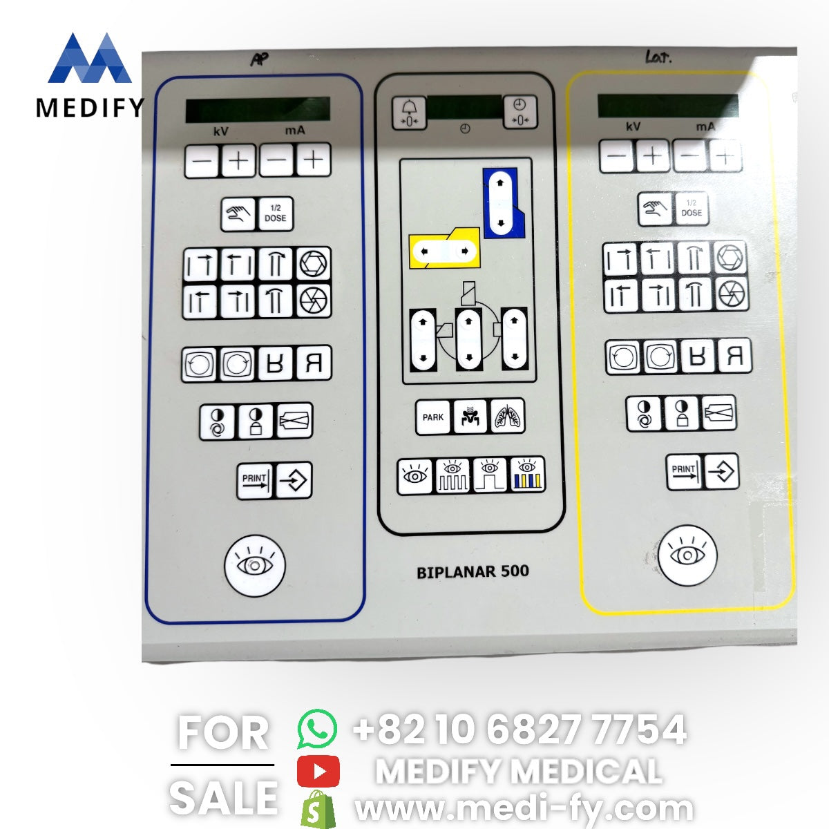 ($4,500) Swemec Biplanar 500 9inch Dual C-Arm