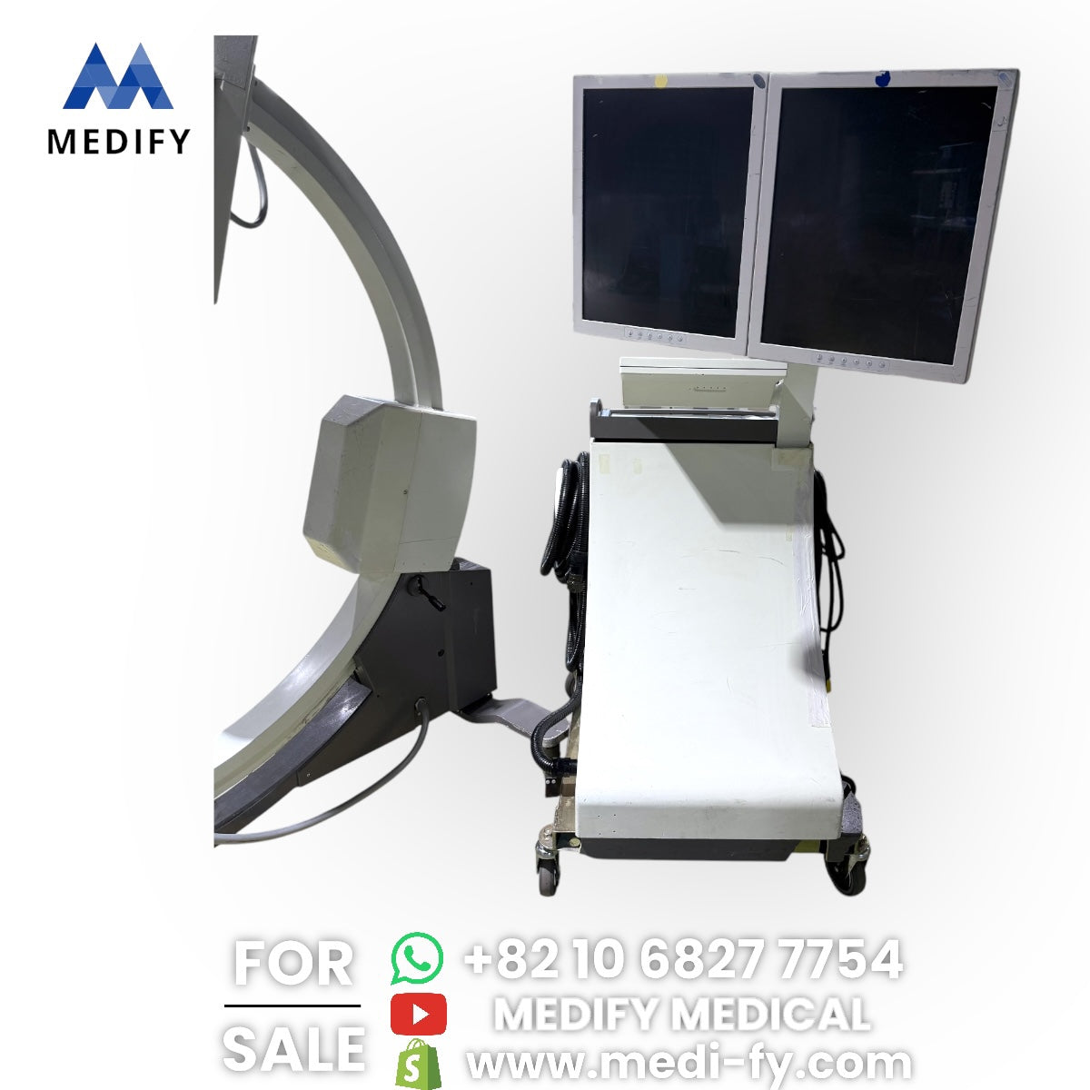 ($4,500) Swemec Biplanar 500 9inch Dual C-Arm
