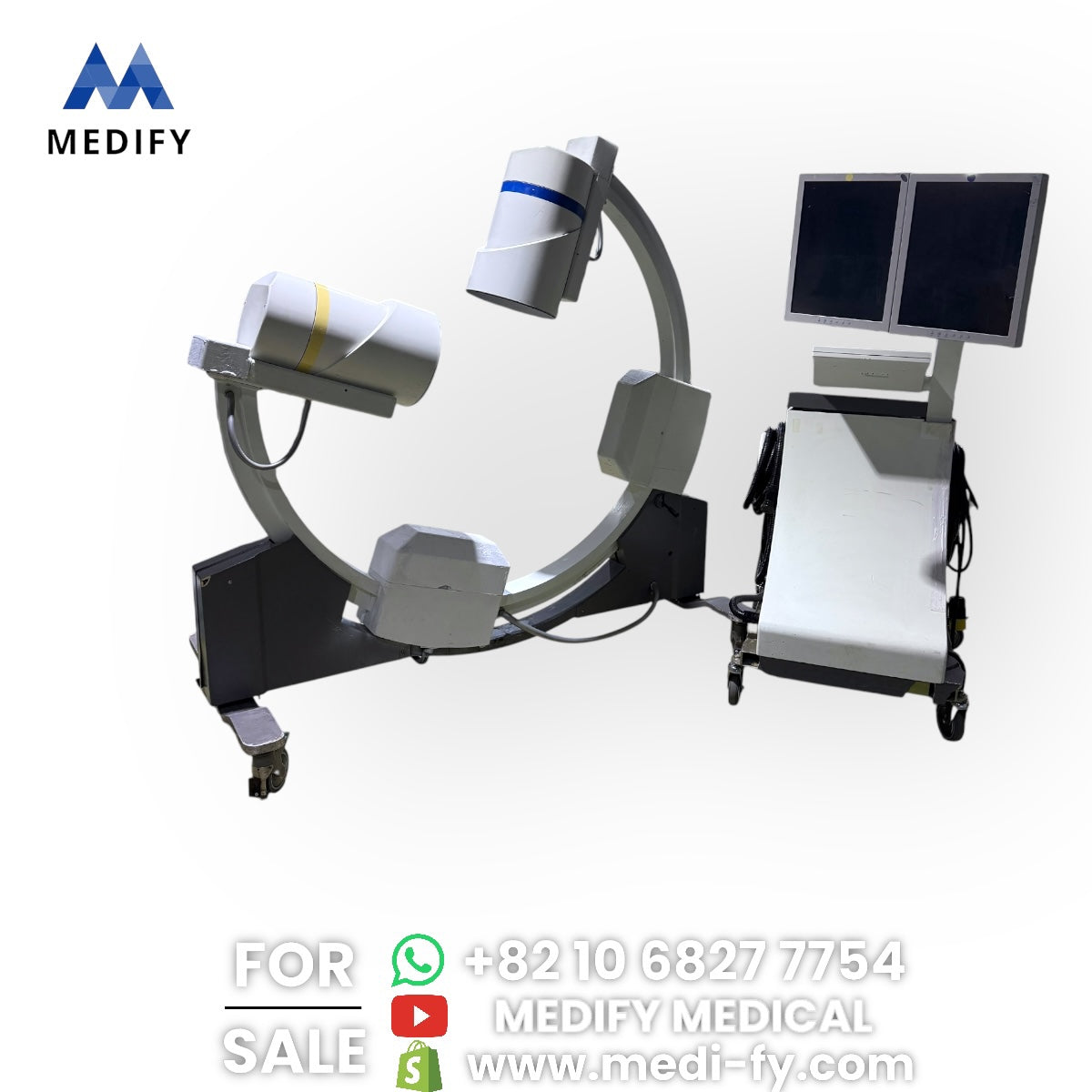($4,500) Swemec Biplanar 500 9inch Dual C-Arm