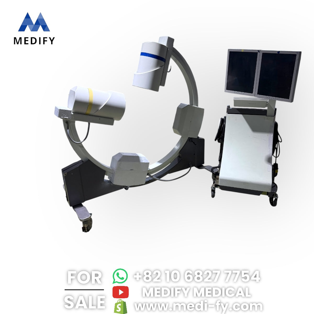 ($4,500) Swemec Biplanar 500 9inch Dual C-Arm