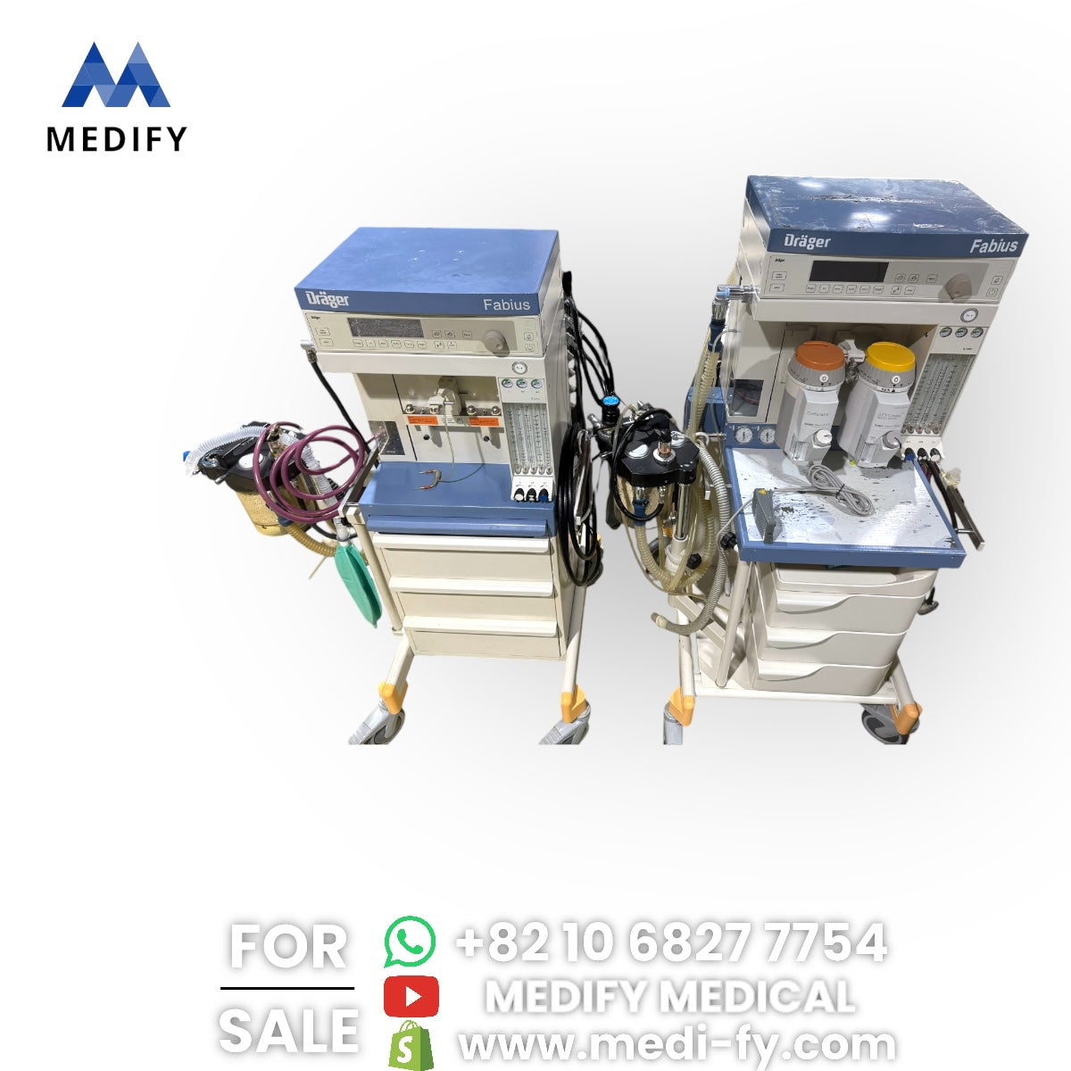 ($2,900) Used Drager Fabius Anesthesia Machine
