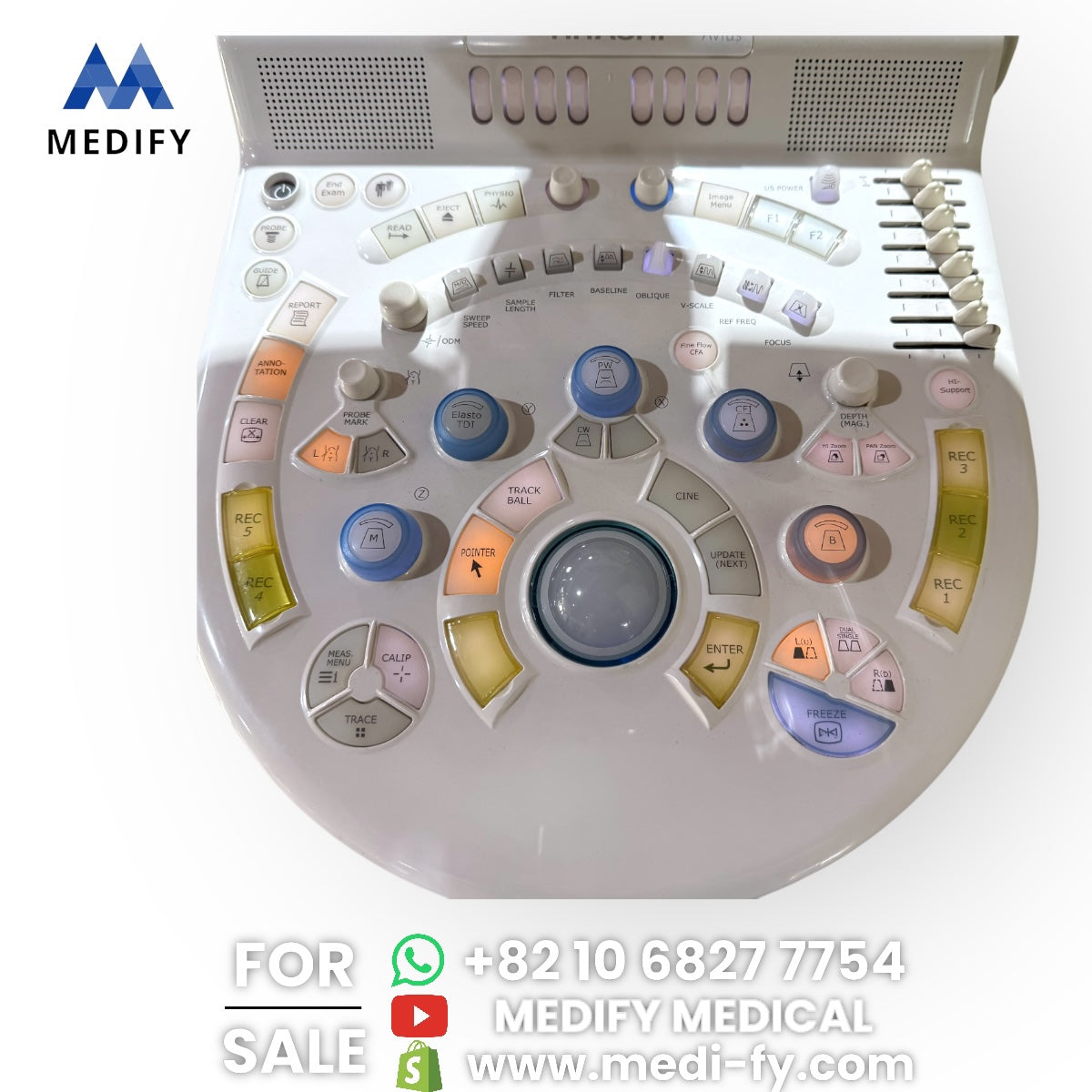 (4,500$) HITACHI Avius HI VISION Ultrasound System & 2Probes