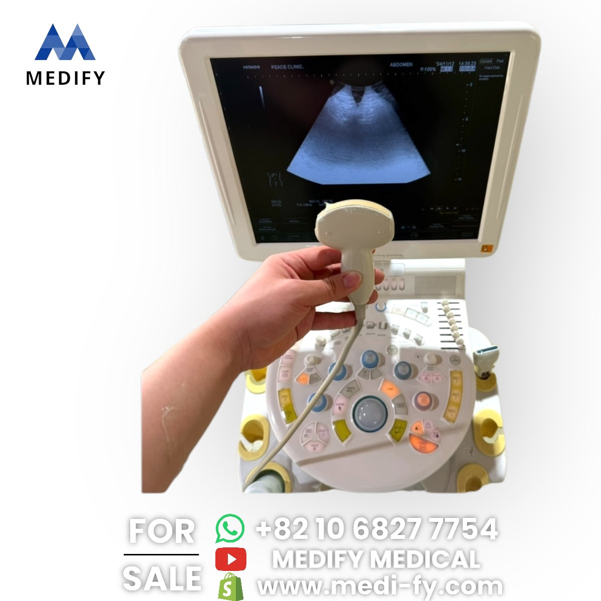 (4,500$) HITACHI Avius HI VISION Ultrasound System & 2Probes