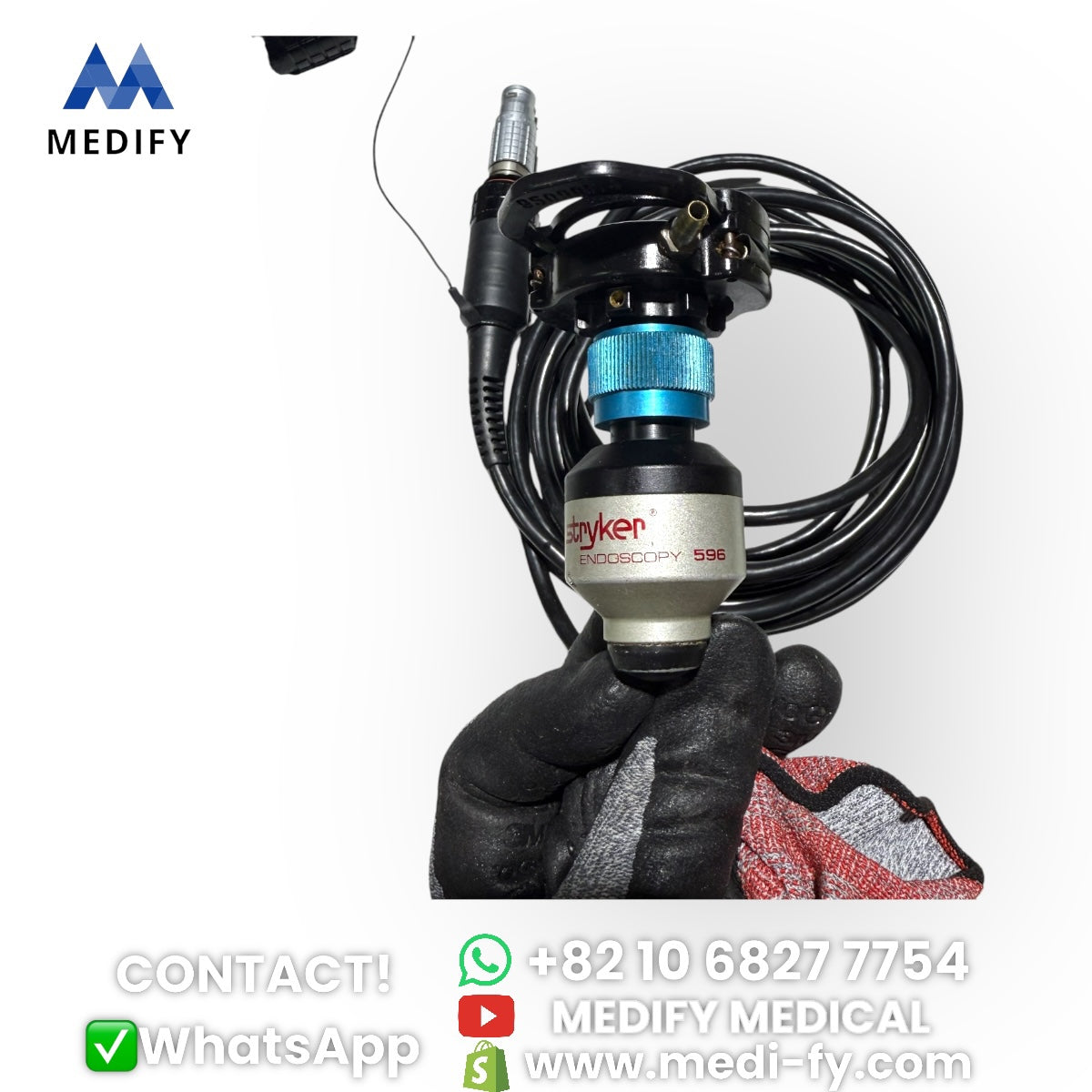 (450$) Stryker 596 Endoscopy Video System & Camera Head 596 w Coupler